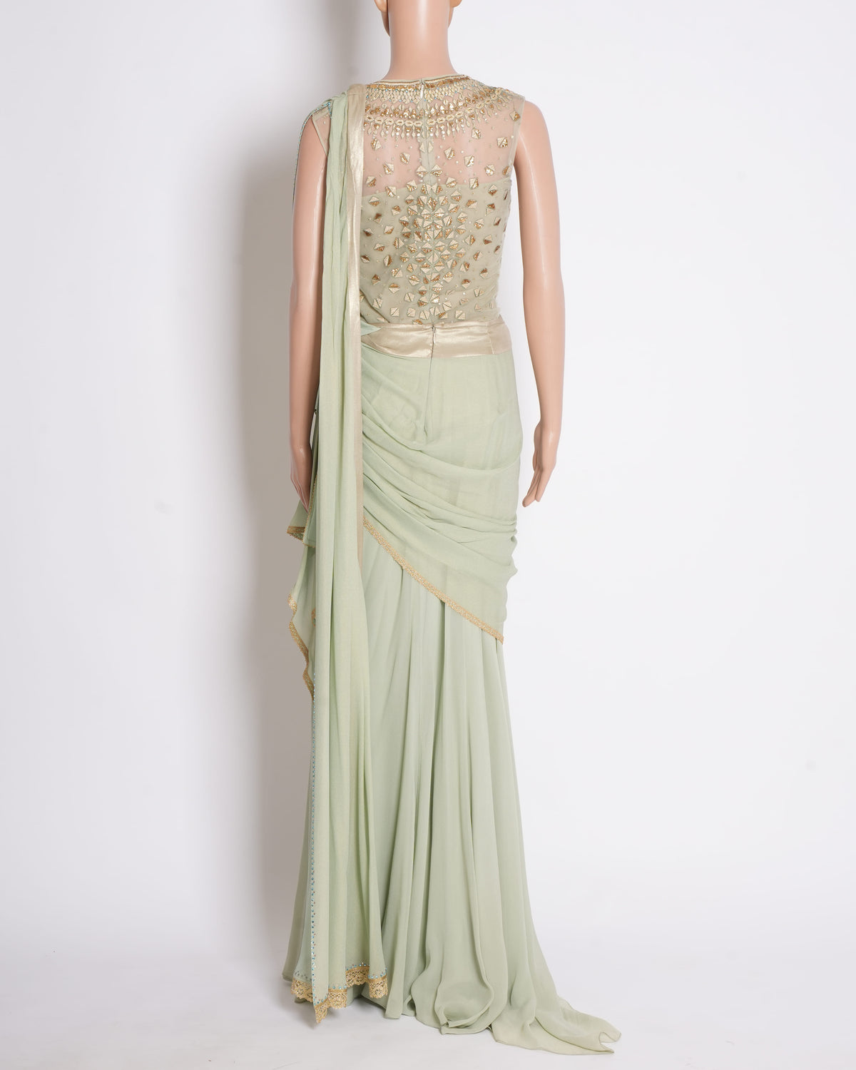 New Tarun Tahiliani pre stitched saree with bodysuit