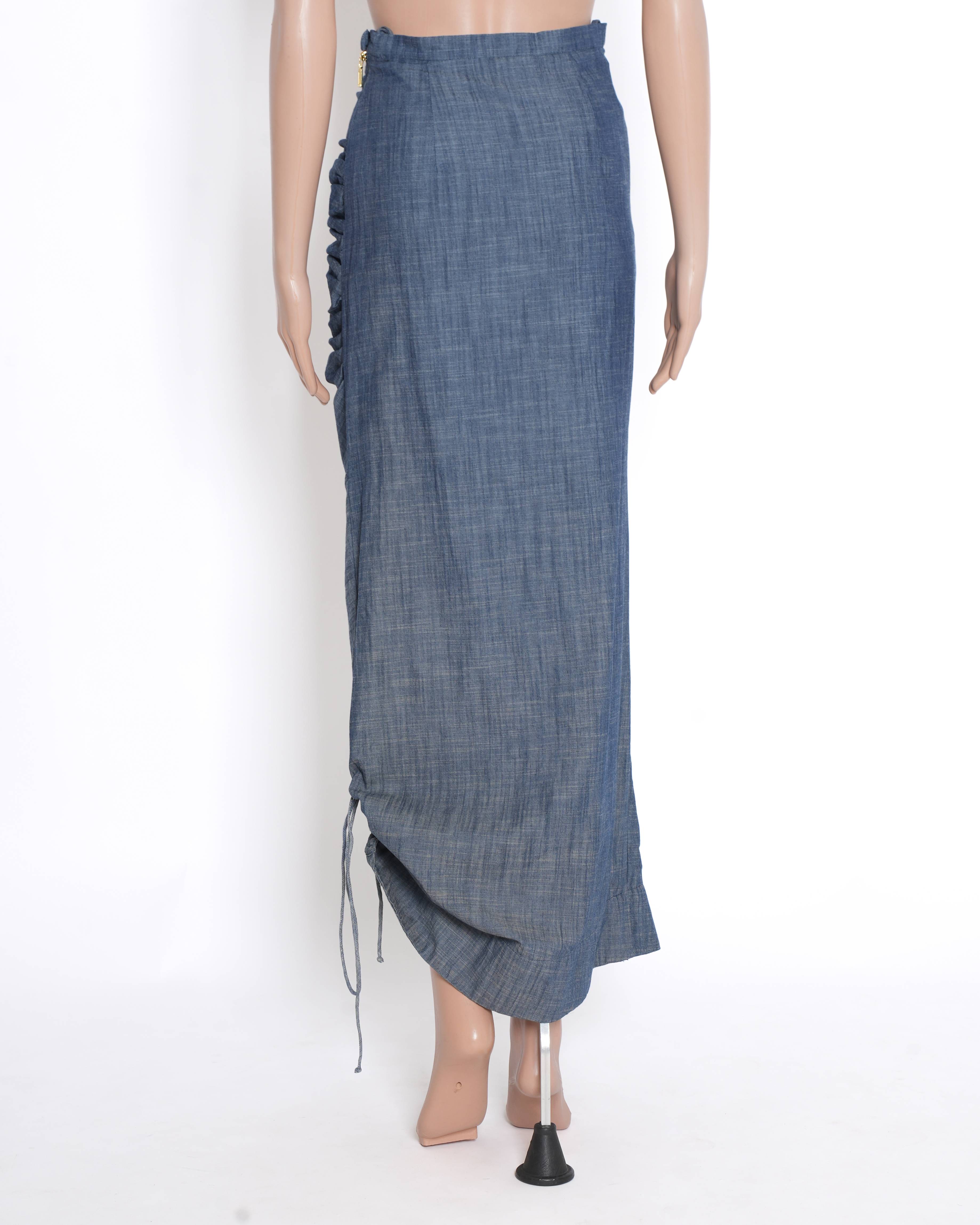 New Saaksha and Kinni Denim Cocktail Skirt