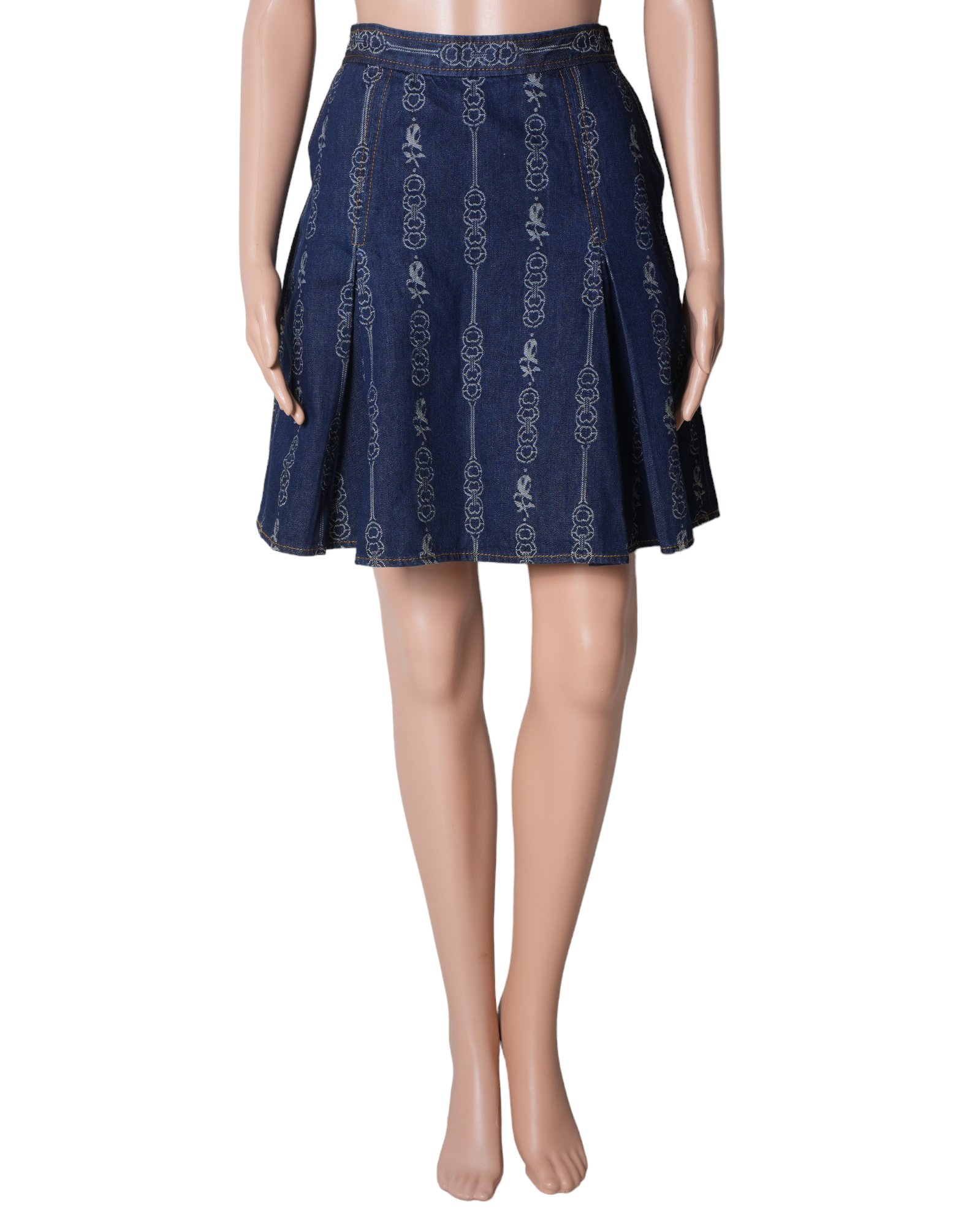 Tory Burch Gemini Link Jacquard Denim Sirt