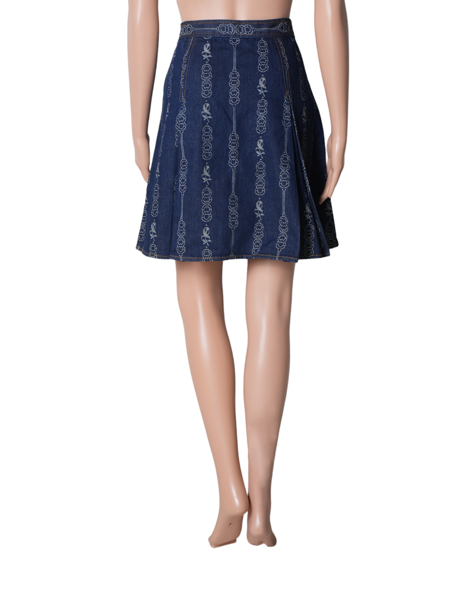 Tory Burch Gemini Link Jacquard Denim Sirt