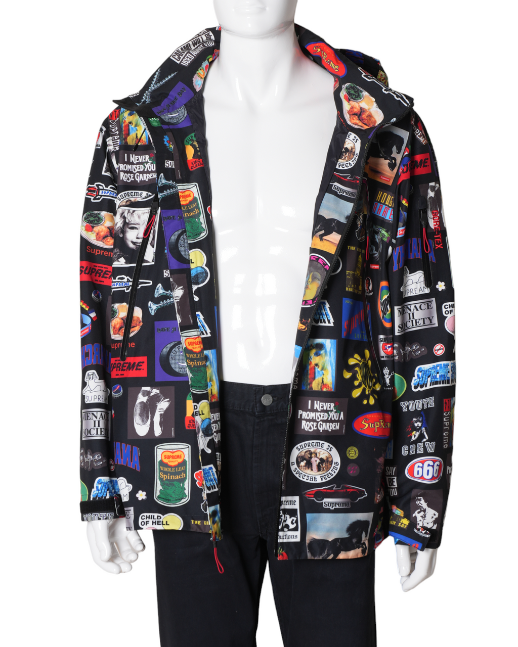 Supreme Sticker Black Supreme Men's Gore Tex Stickers Shell Supreme Sticker Black Supreme Men's Gore Tex Stickers Shell