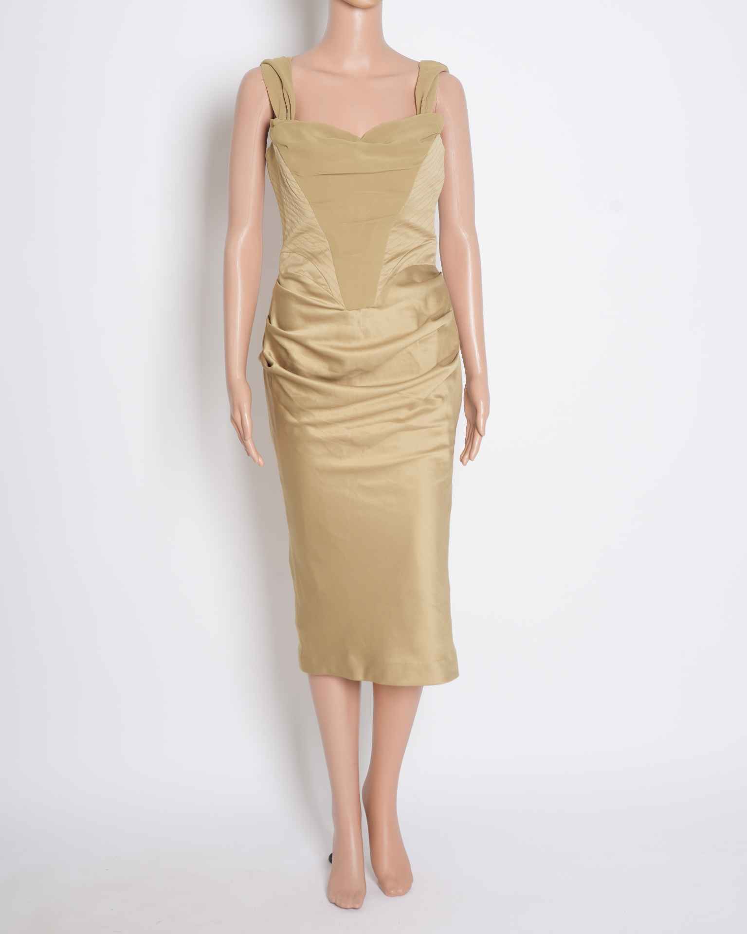 House of CB Corset Dress In Light Olive