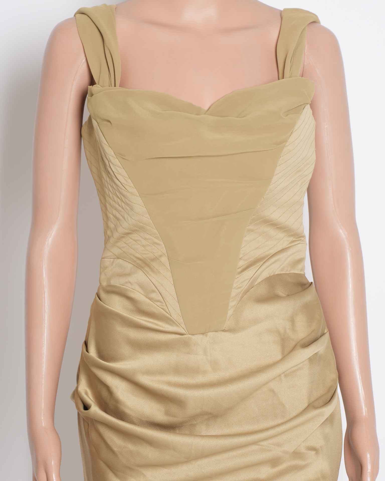 House of CB Corset Dress In Light Olive