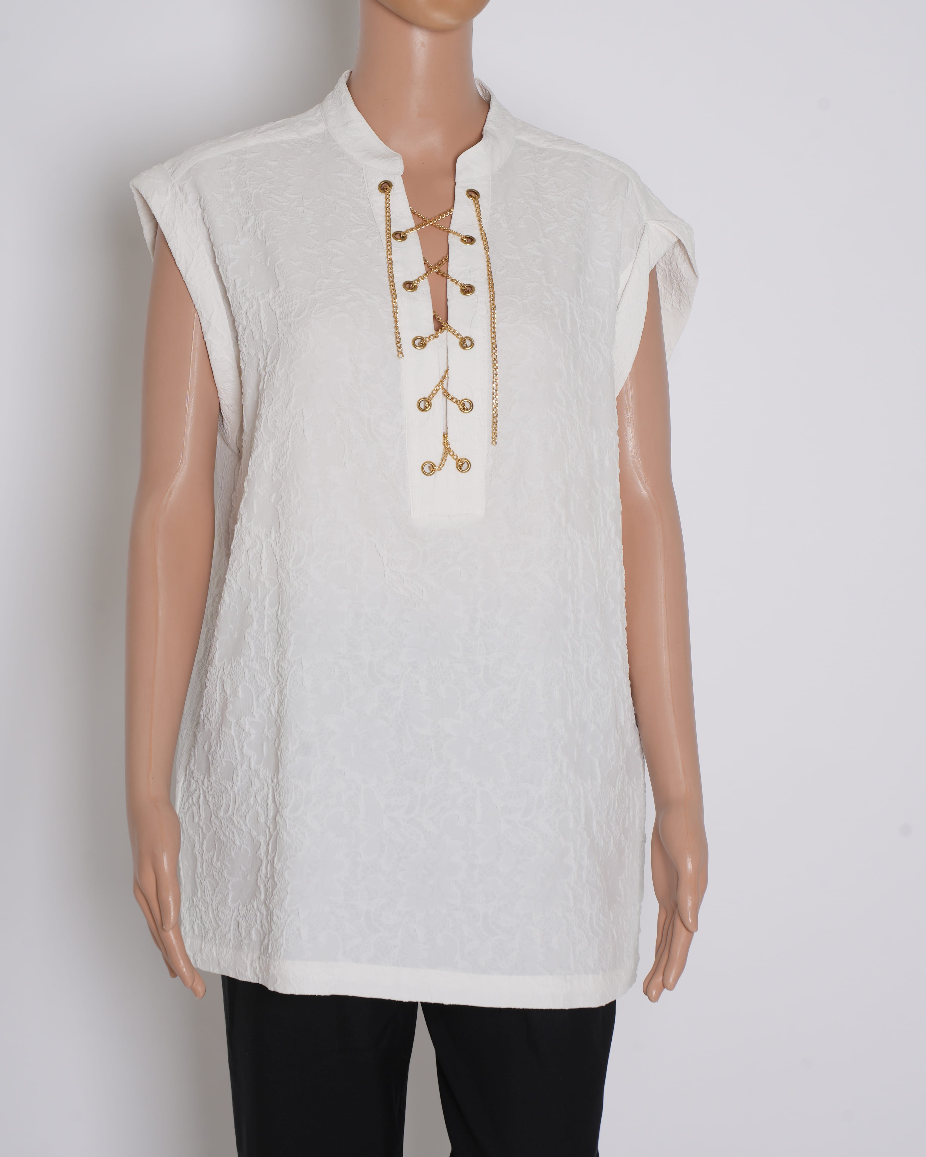 Michael Kors Textured Top In White