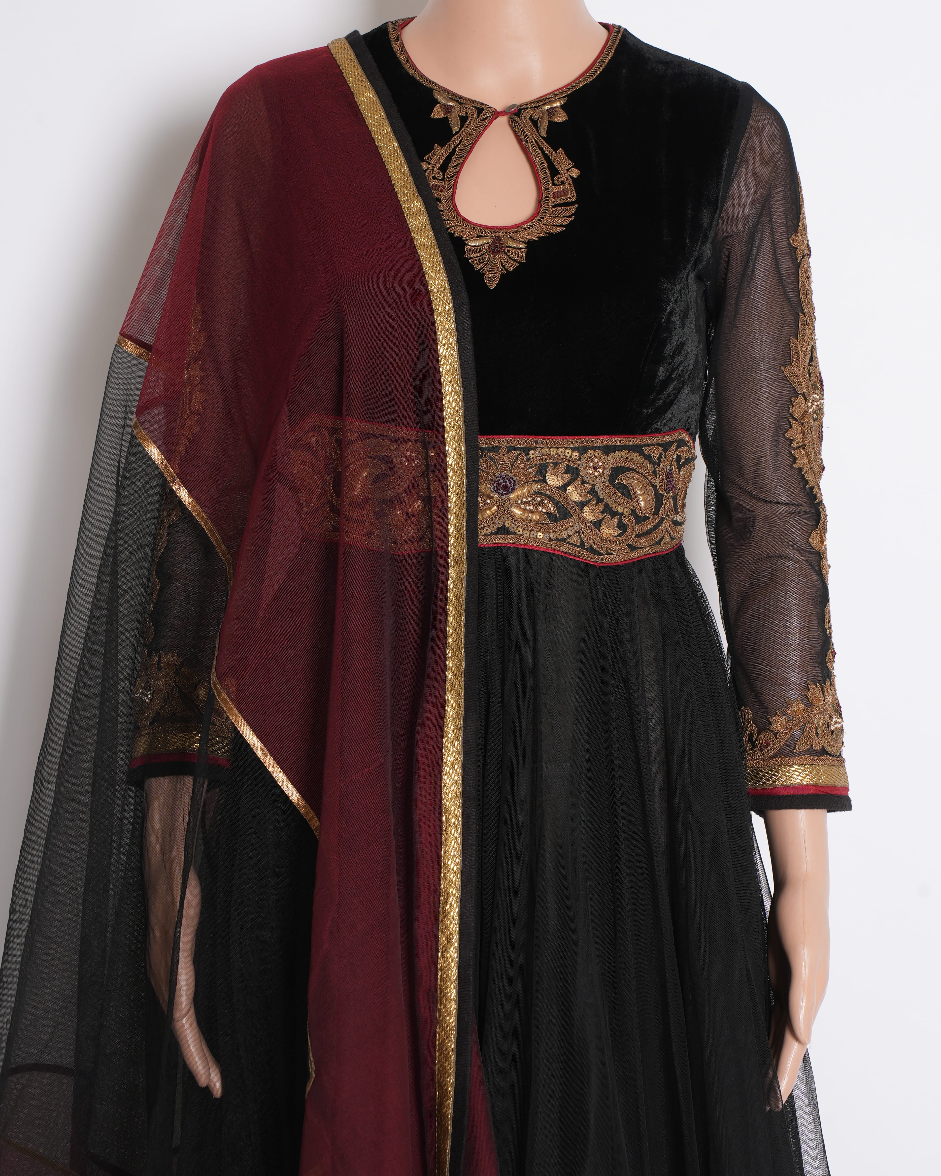 Tarun Tahiliani black Anarkali set