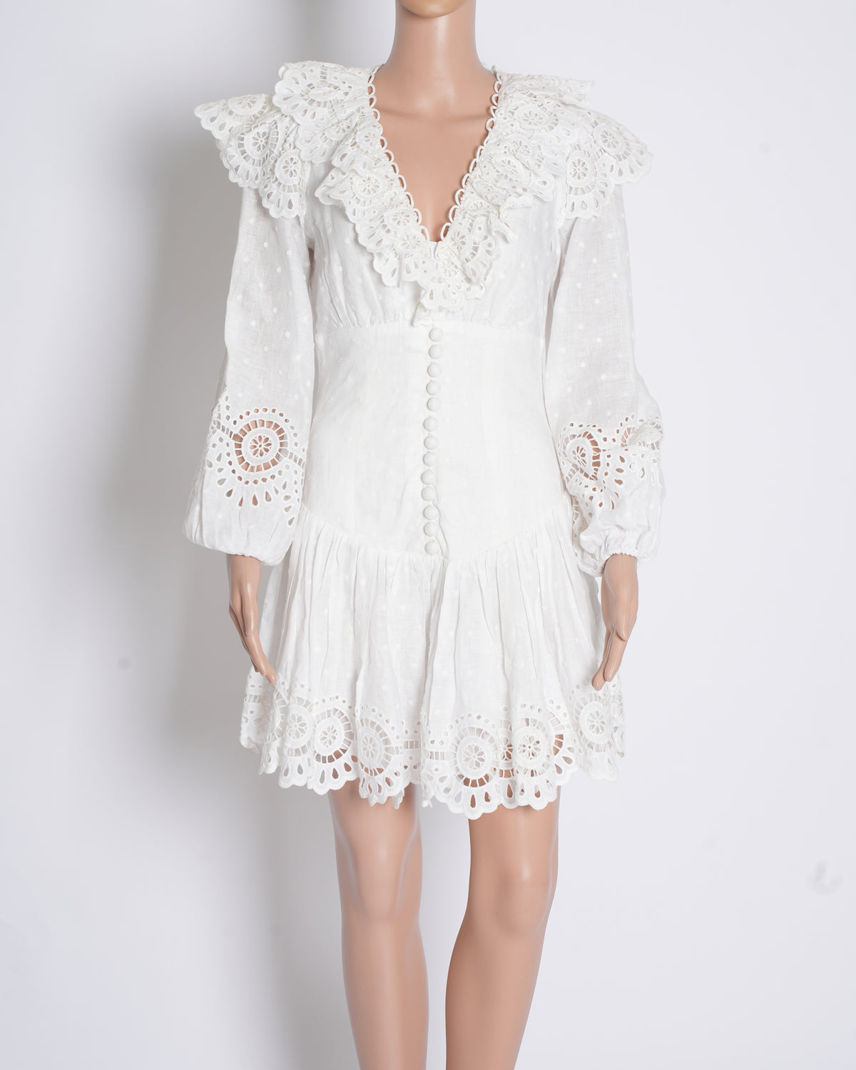 zimmermann bellitude scallop short dress Zimmermann Daylight Scallop Mini Dress