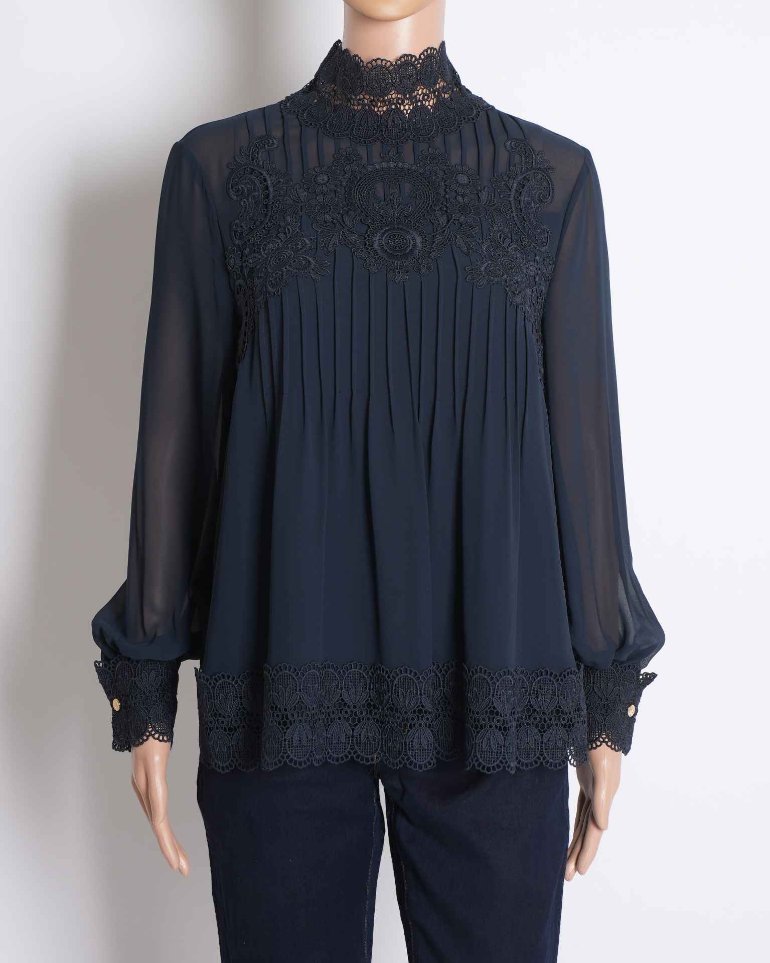 Ted Baker Lace Top In Black