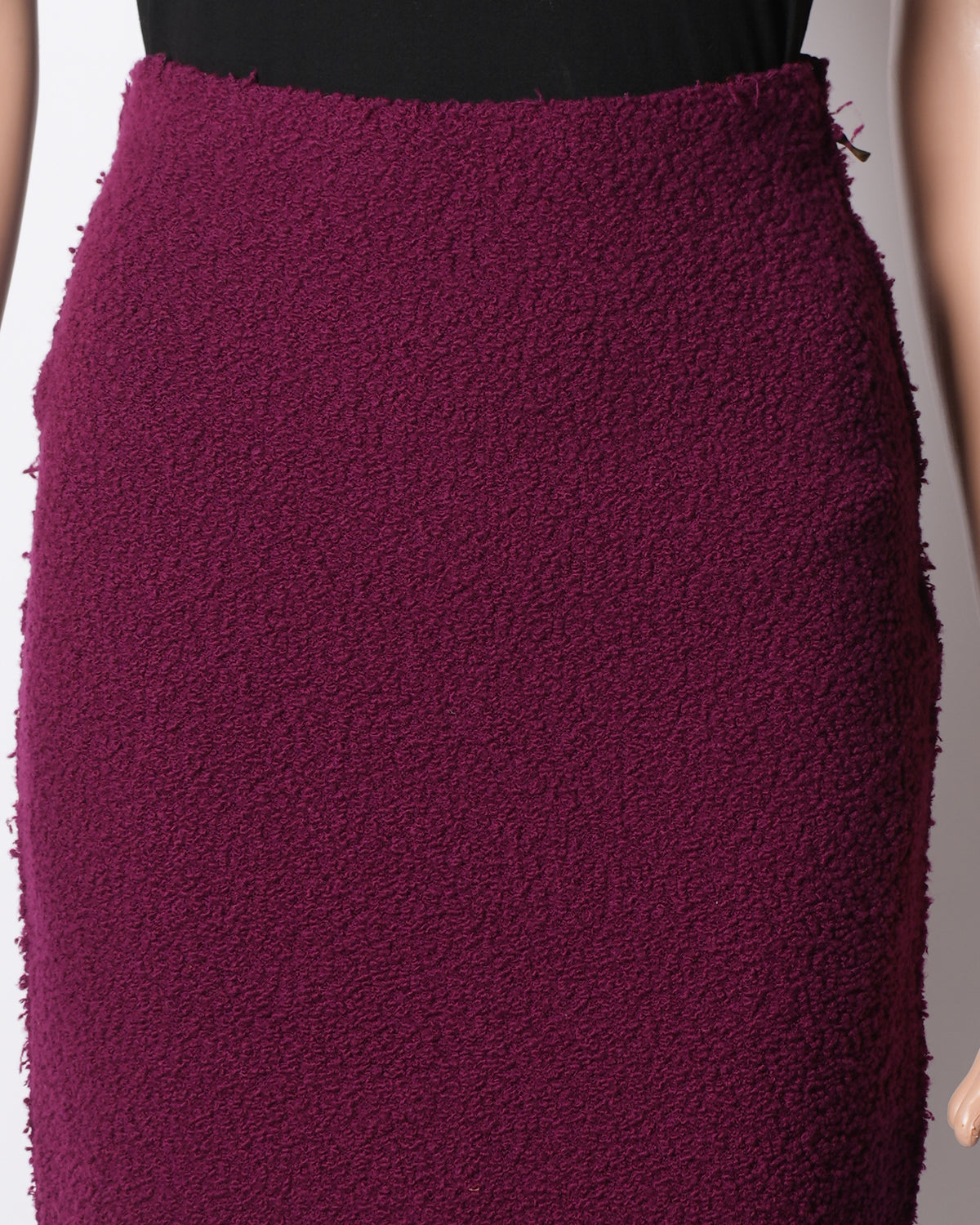 Lanvin Burgundy Wool Skirt for Women