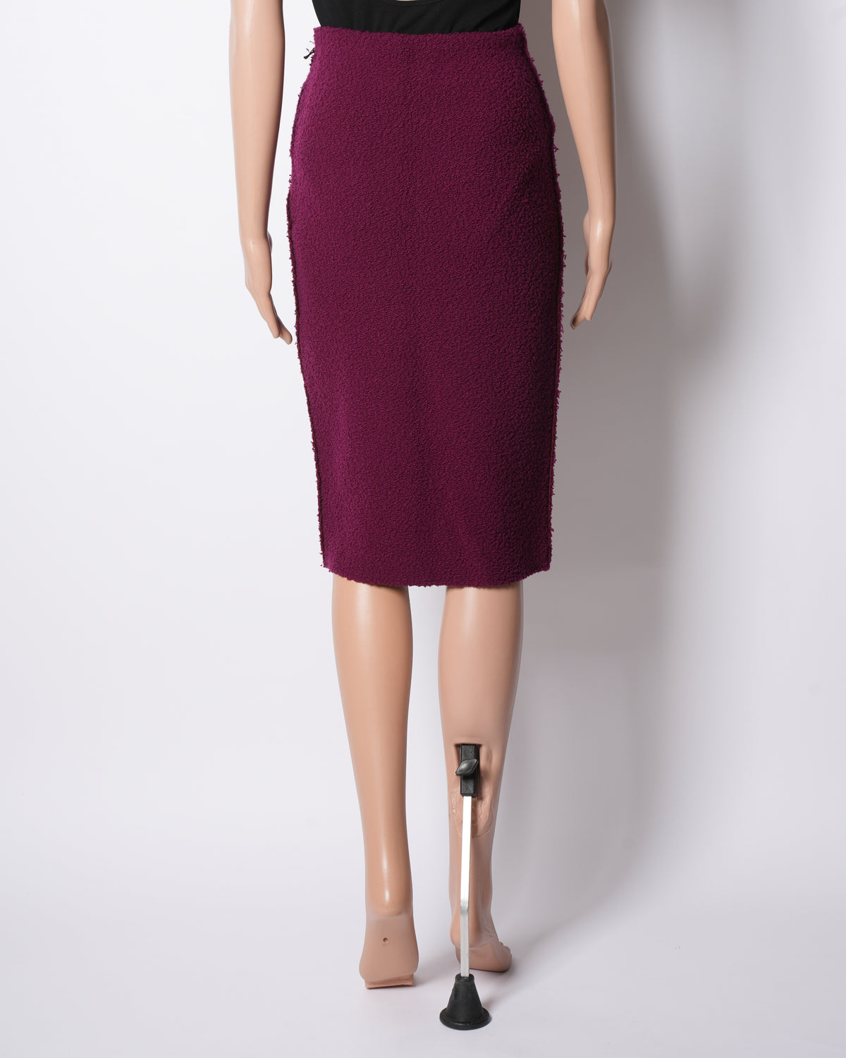 Lanvin Burgundy Wool Skirt for Women