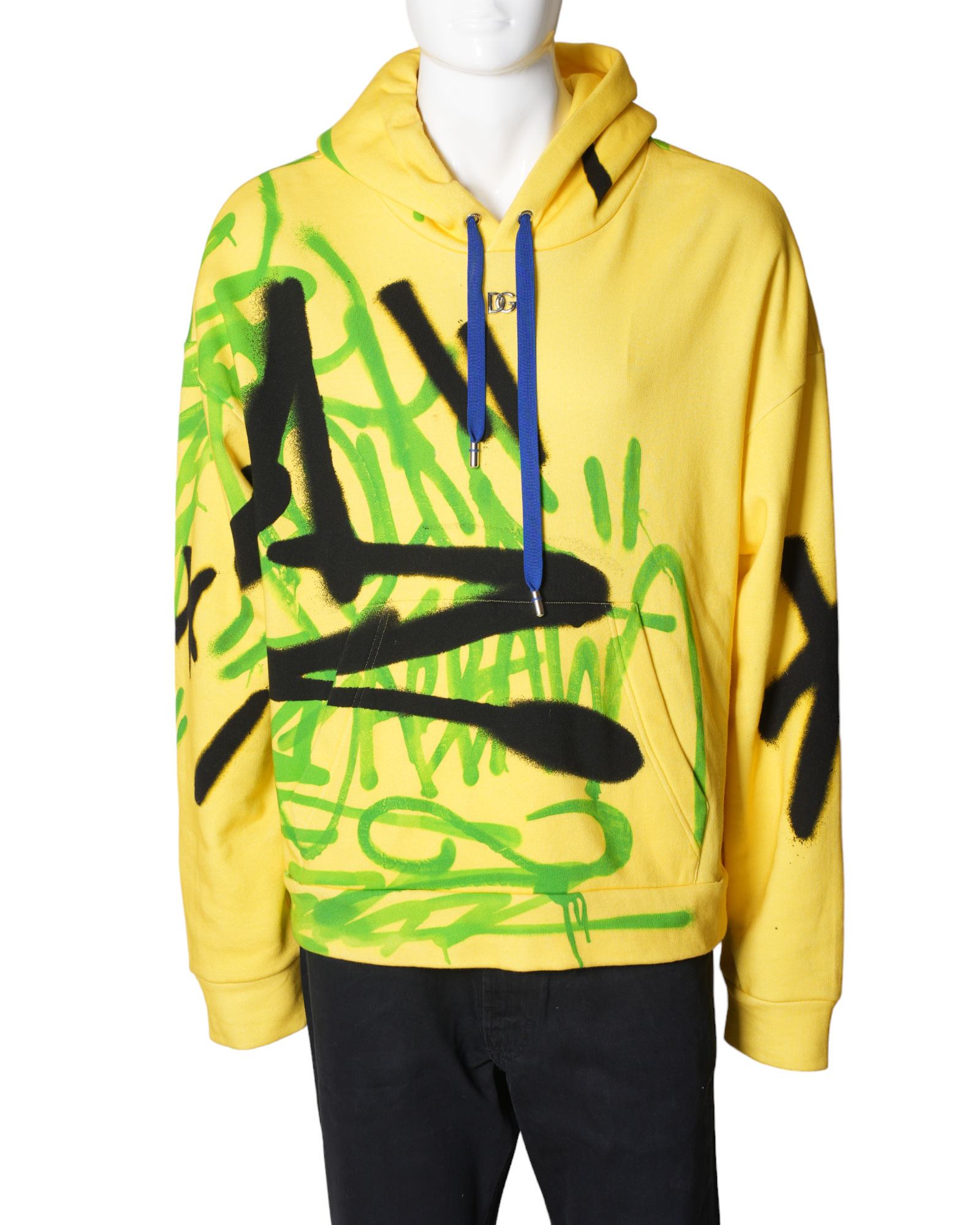 Dolce & Gabbana Yellow Graffiti Sweatshirt