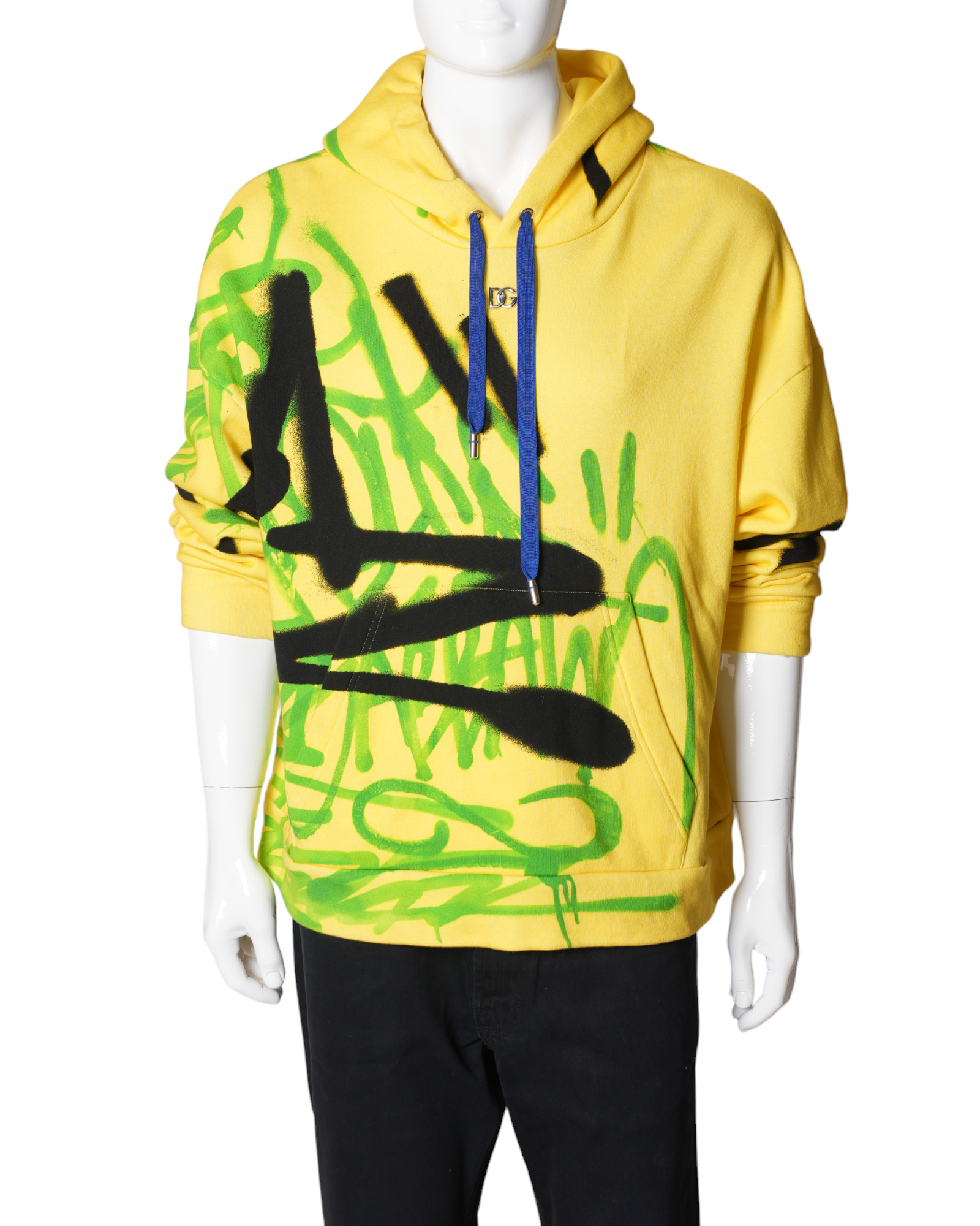 Dolce & Gabbana Yellow Graffiti Sweatshirt