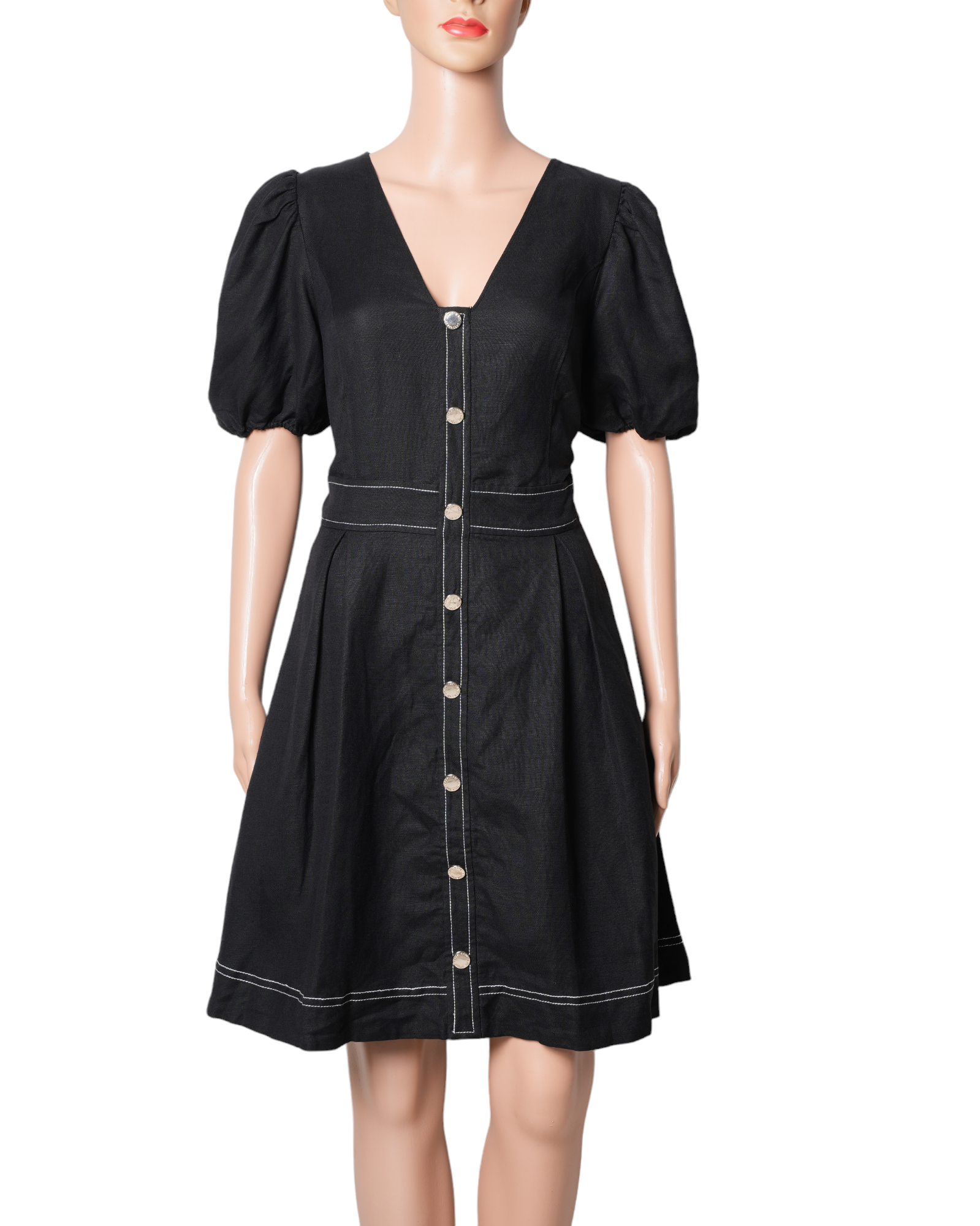 Karl Lagerfeld Puff Sleeves Dress