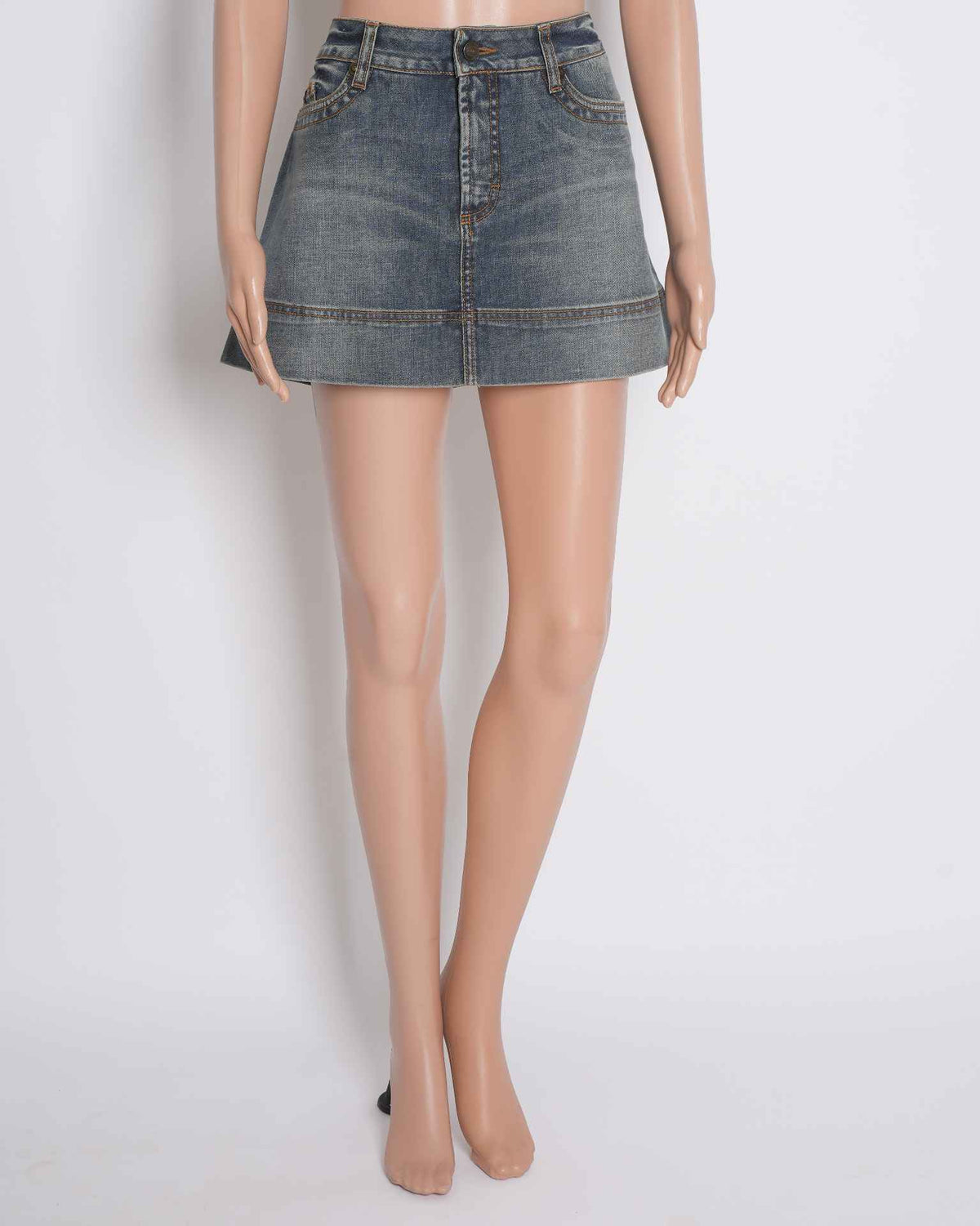 jUST Cavalli Denim Mini Skirt