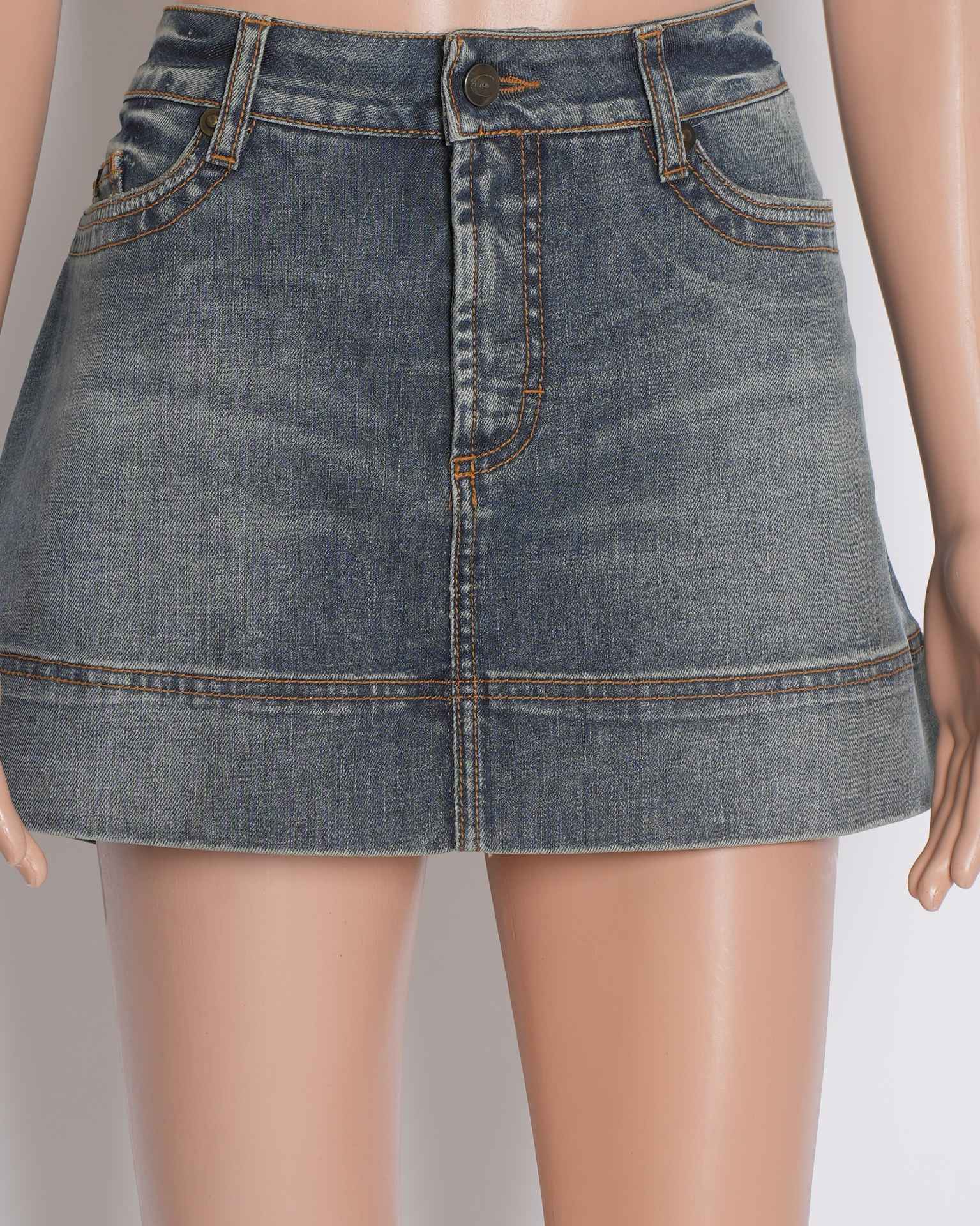 Roberto Cavalli Denim Mini Skirt