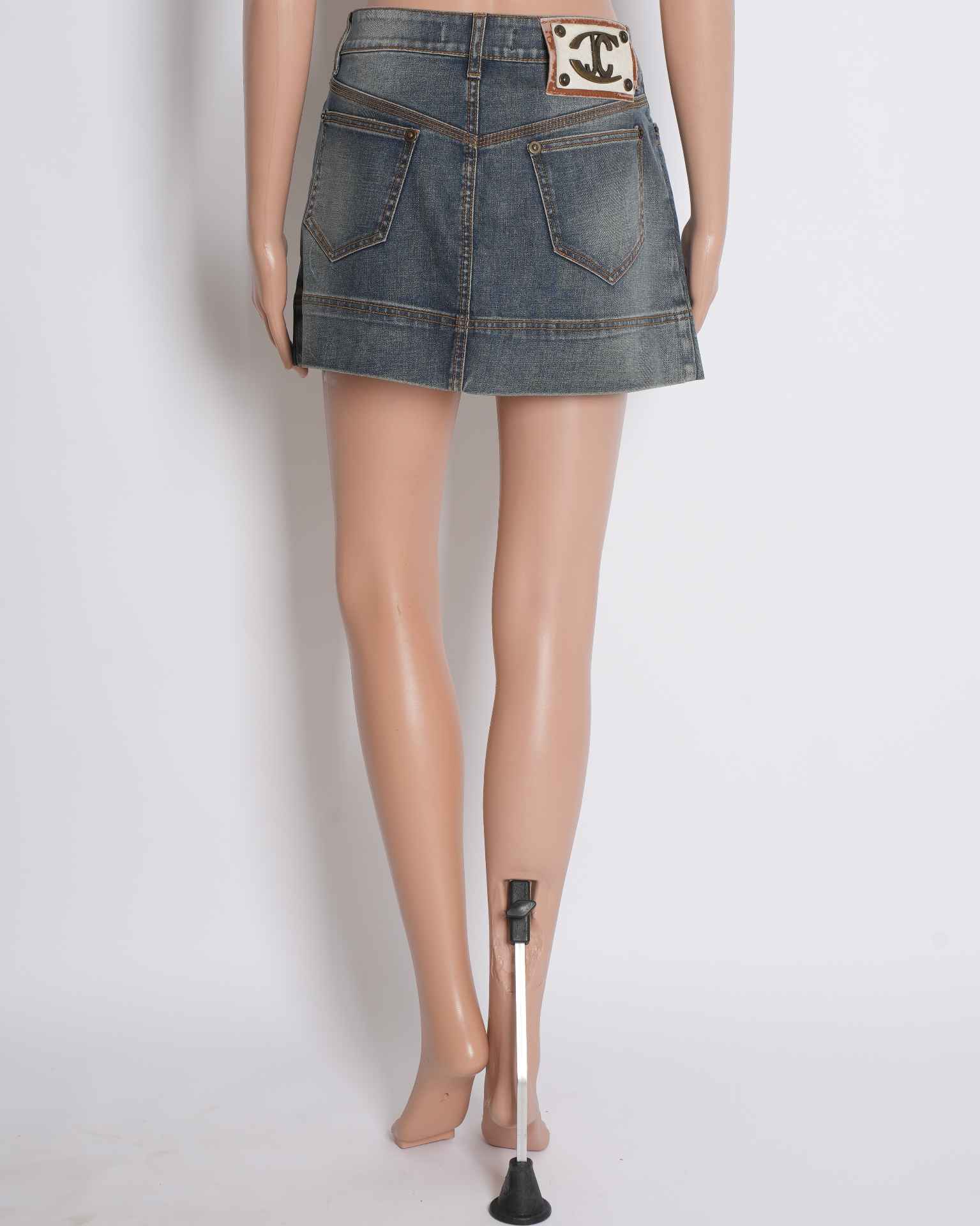 Roberto Cavalli Denim Mini Skirt