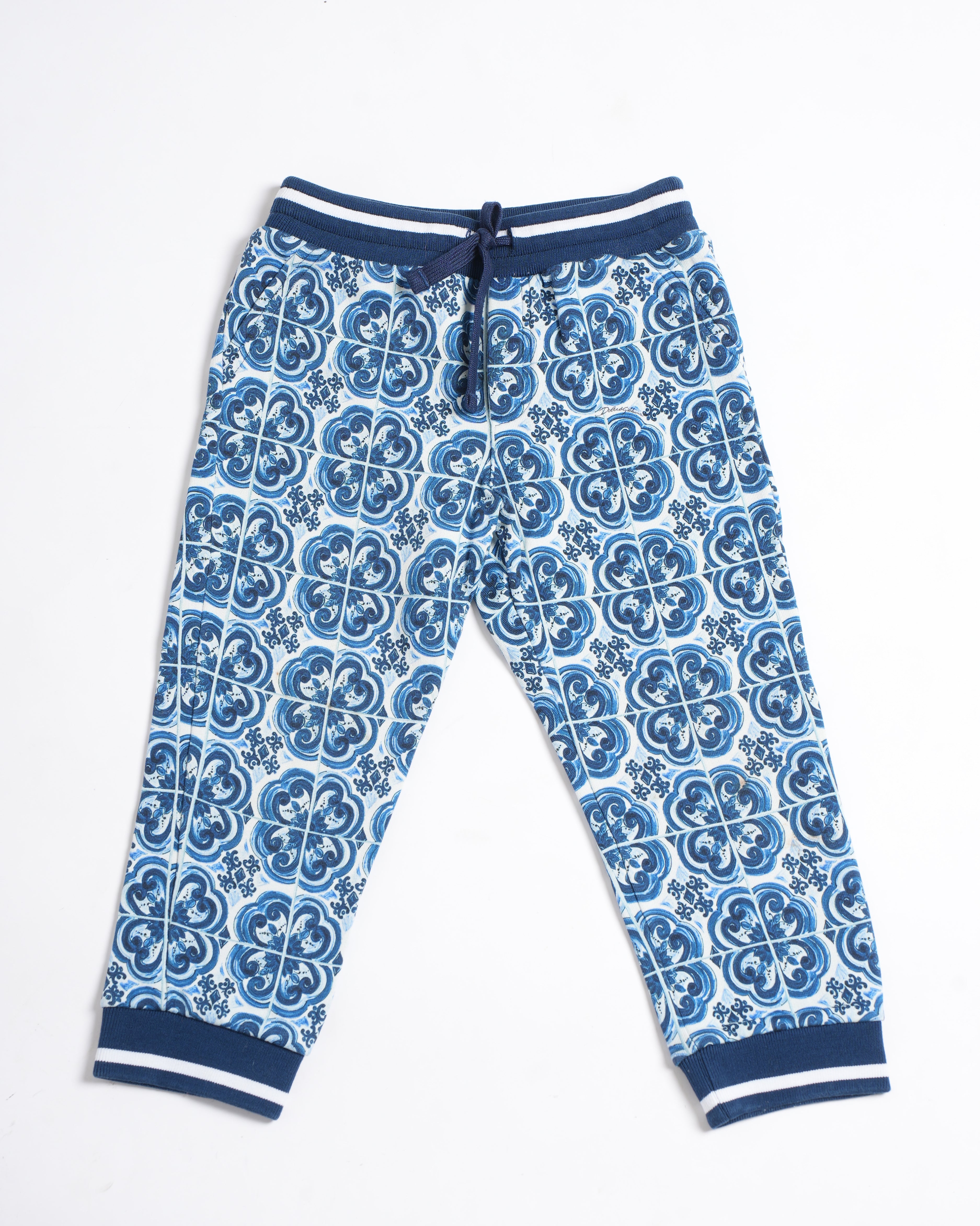 Dolce & Gabbana Kids Majolica Print Pants