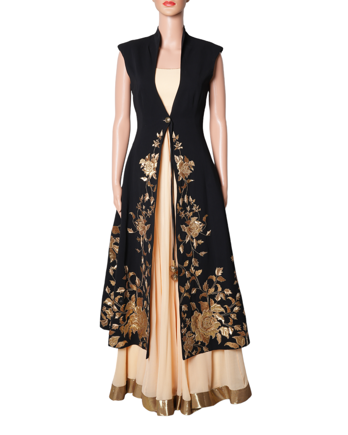 Shilpa Reddy Black Anarkali Set