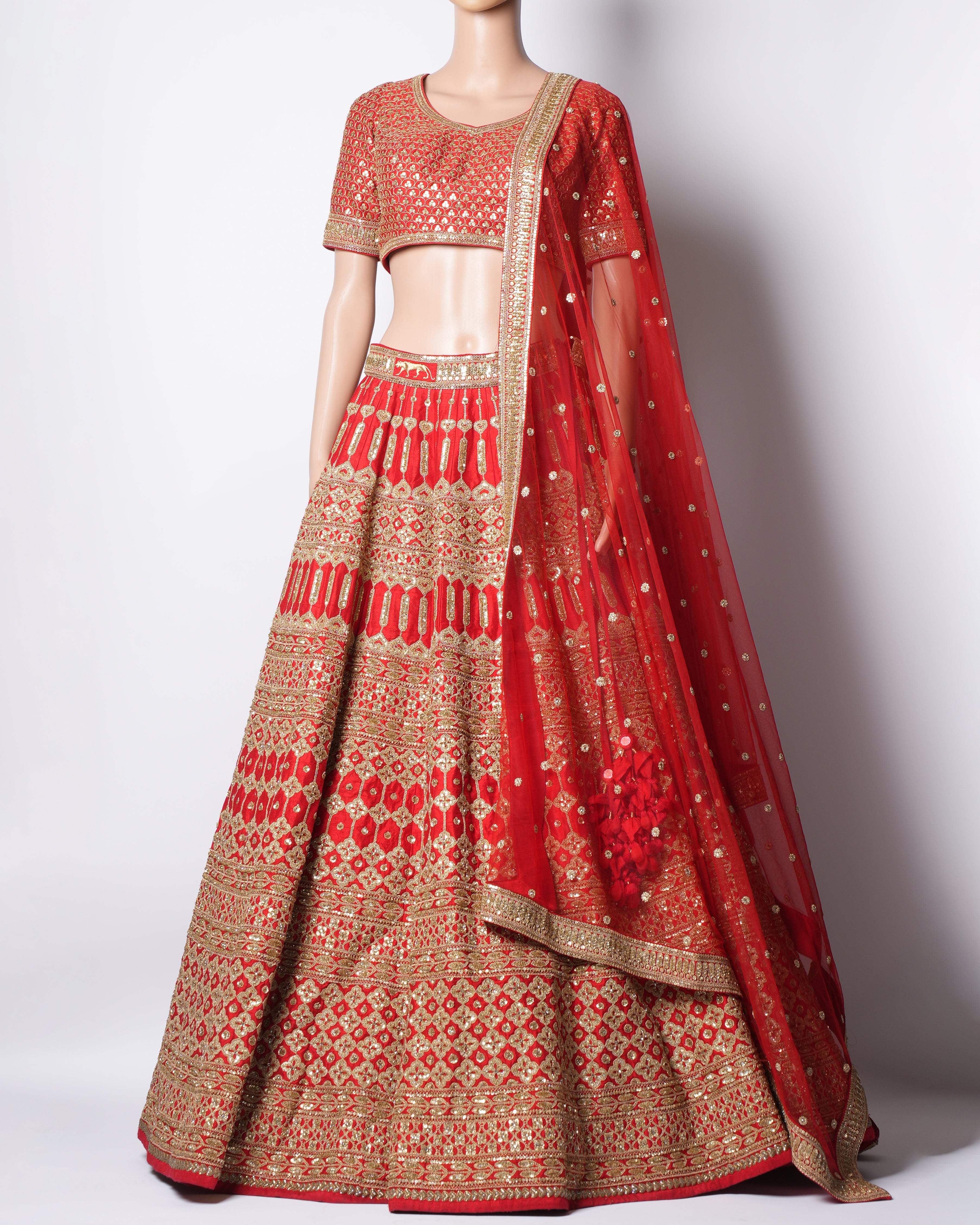 Sabyasachi Red Bridal Lehenga