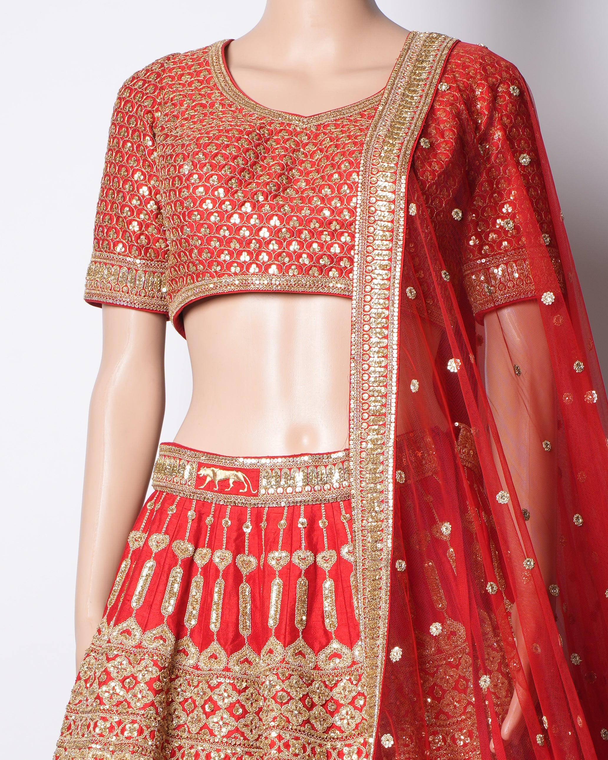 Sabyasachi Red Bridal Lehenga