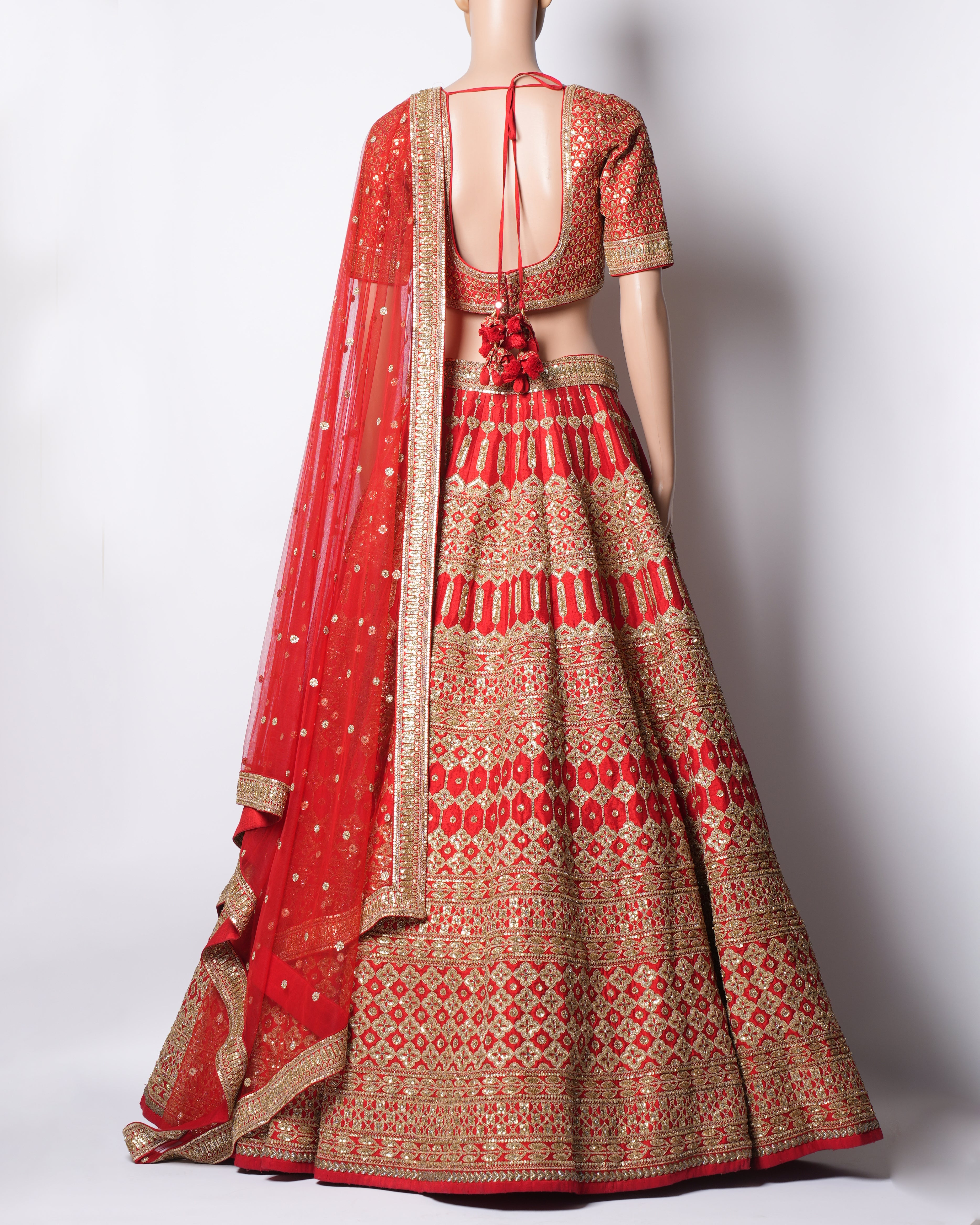 Sabyasachi Red Bridal Lehenga