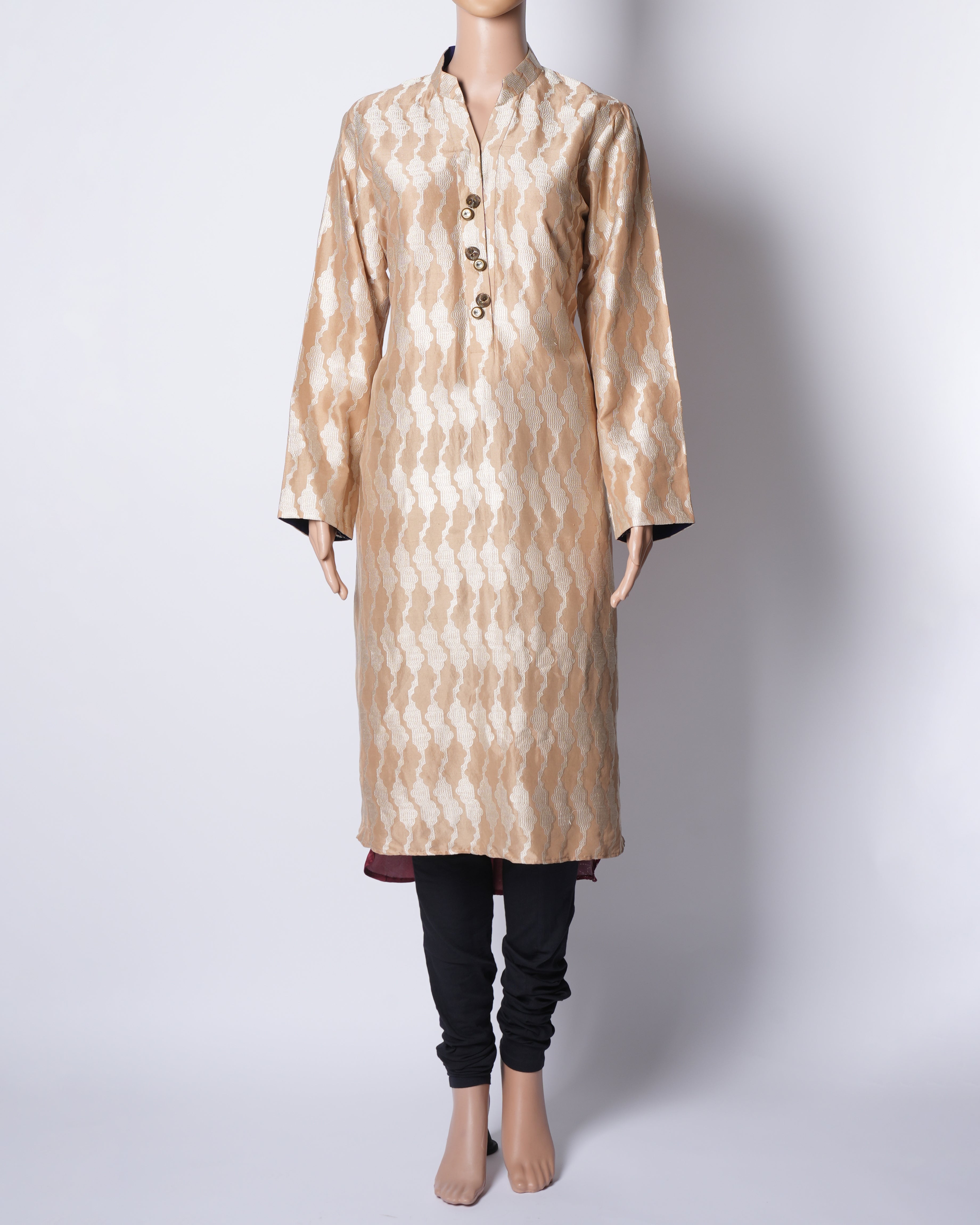 Sania Maskatiya Chinese Collar Kurta