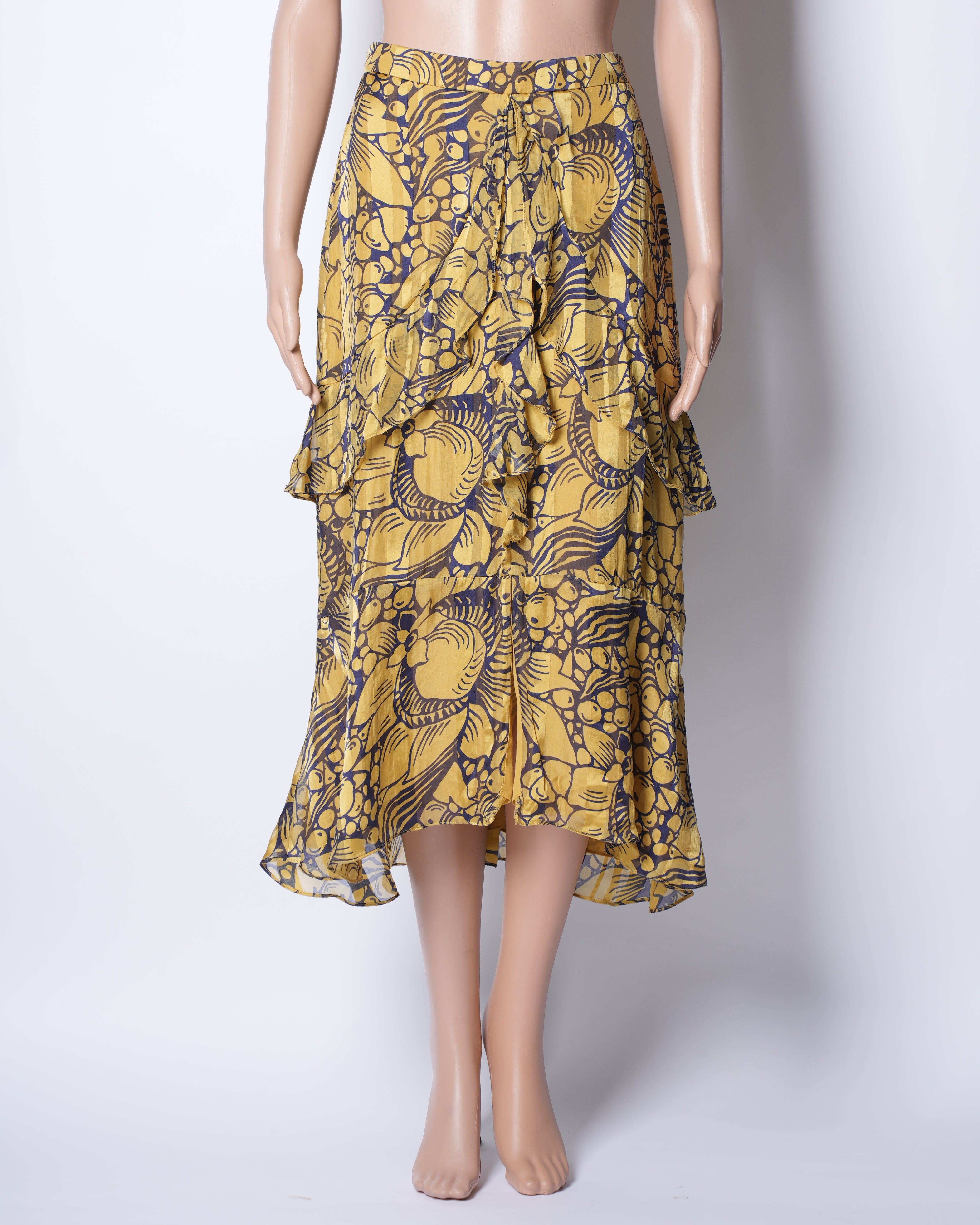 Whistles Yellow Skirt