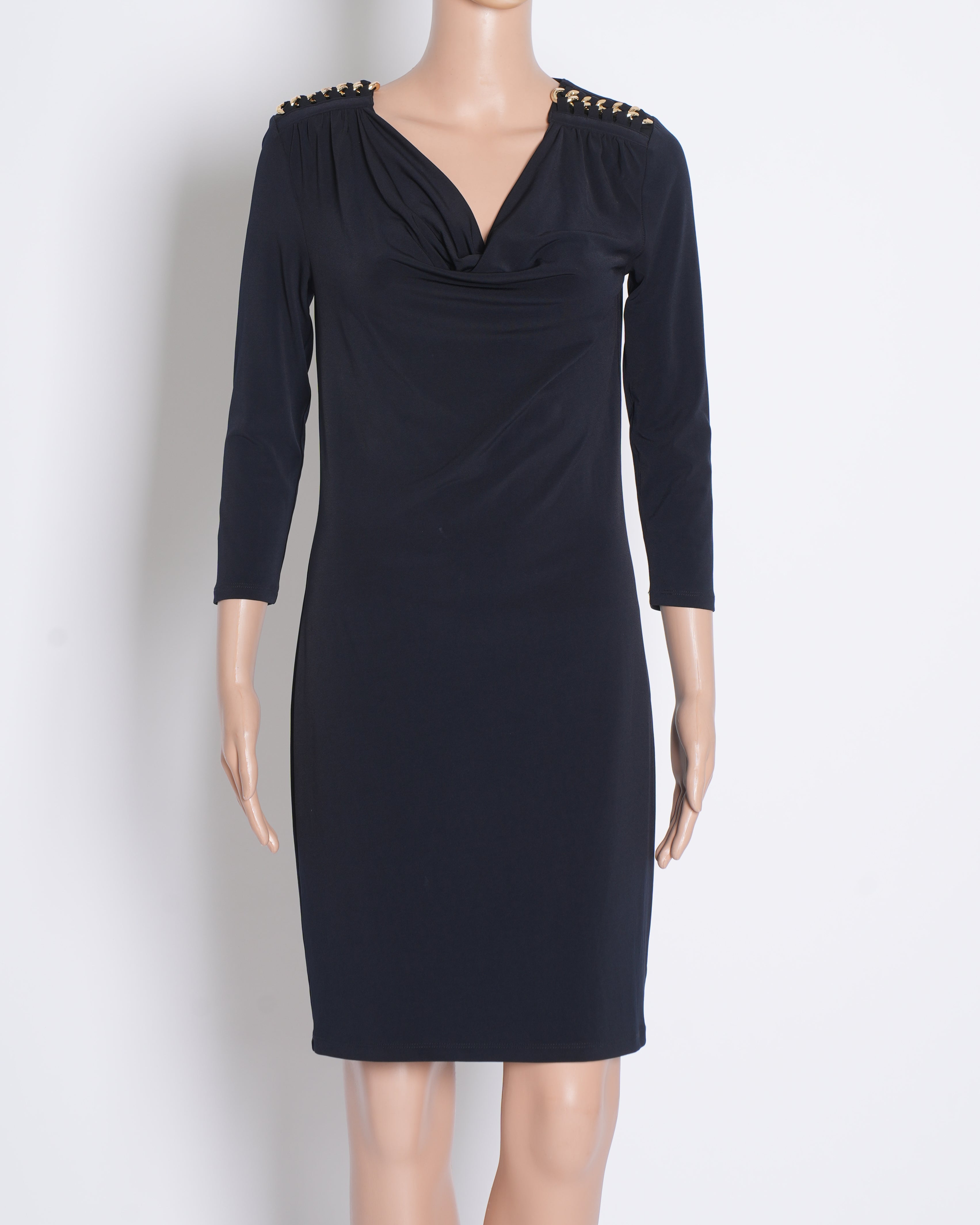 Michael Kors Straight Fit Dress in Black