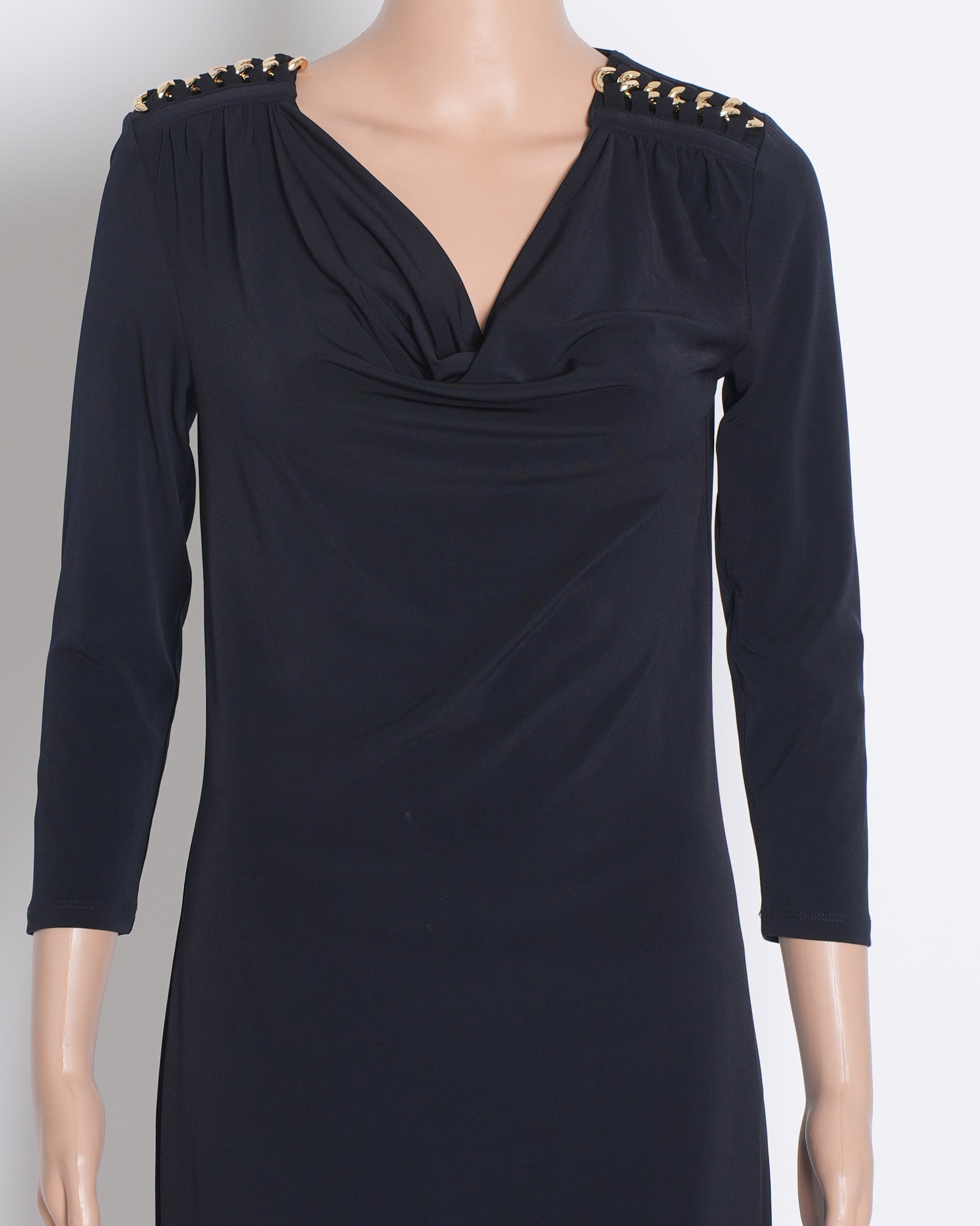 Michael Kors Straight Fit Dress in Black