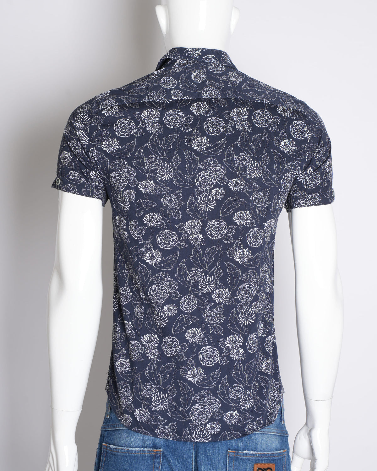 Ted Baker Floral Navy Blue Shirt
