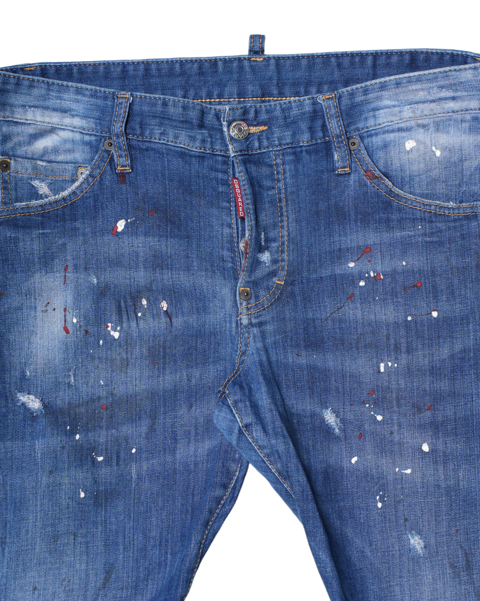 Dsquared 2 Medium Red Spots Wash Jennifer Jeans