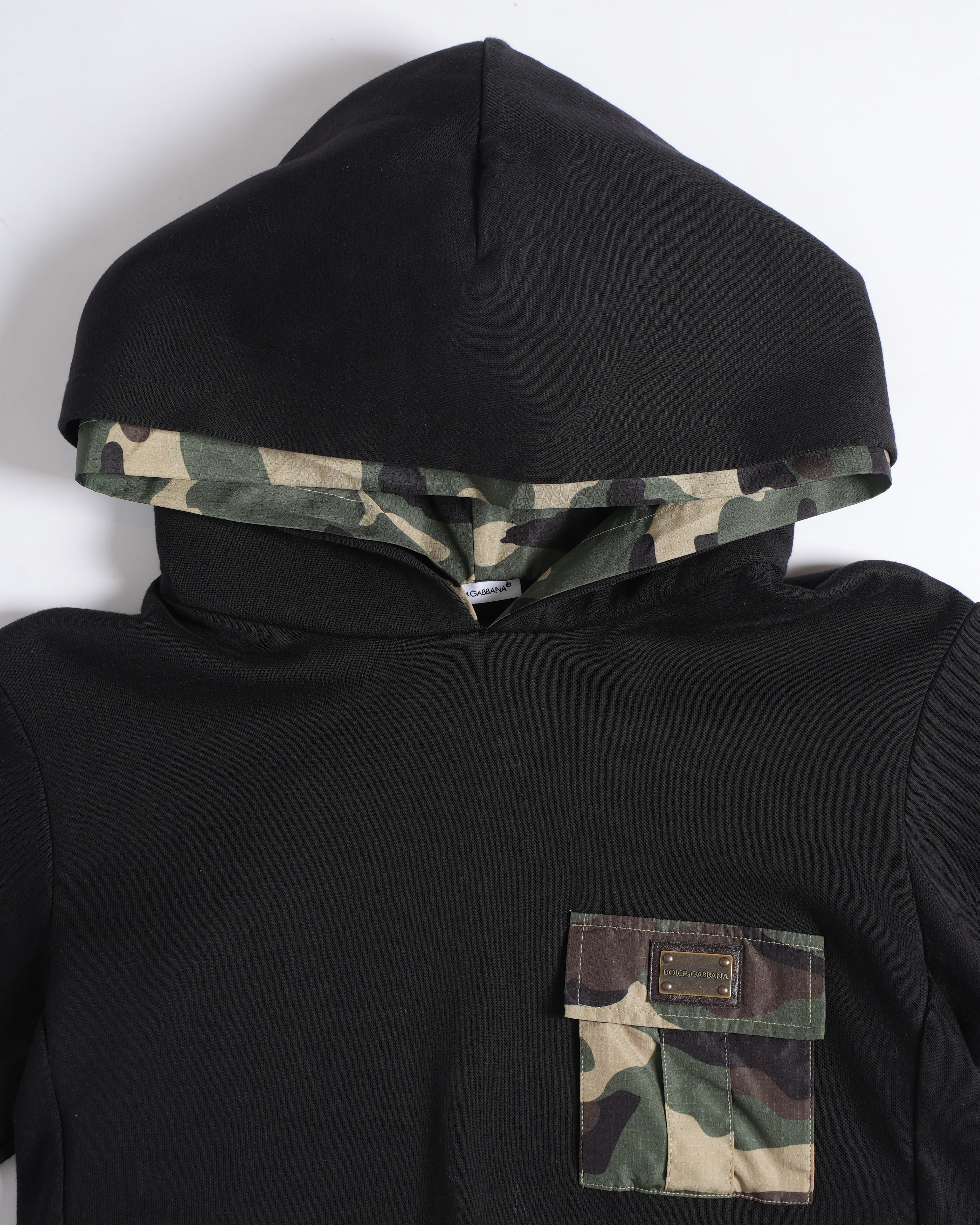 Dolce & Gabbana Kids Joggers & Hoodie Co-ord Set With Military Print Accent