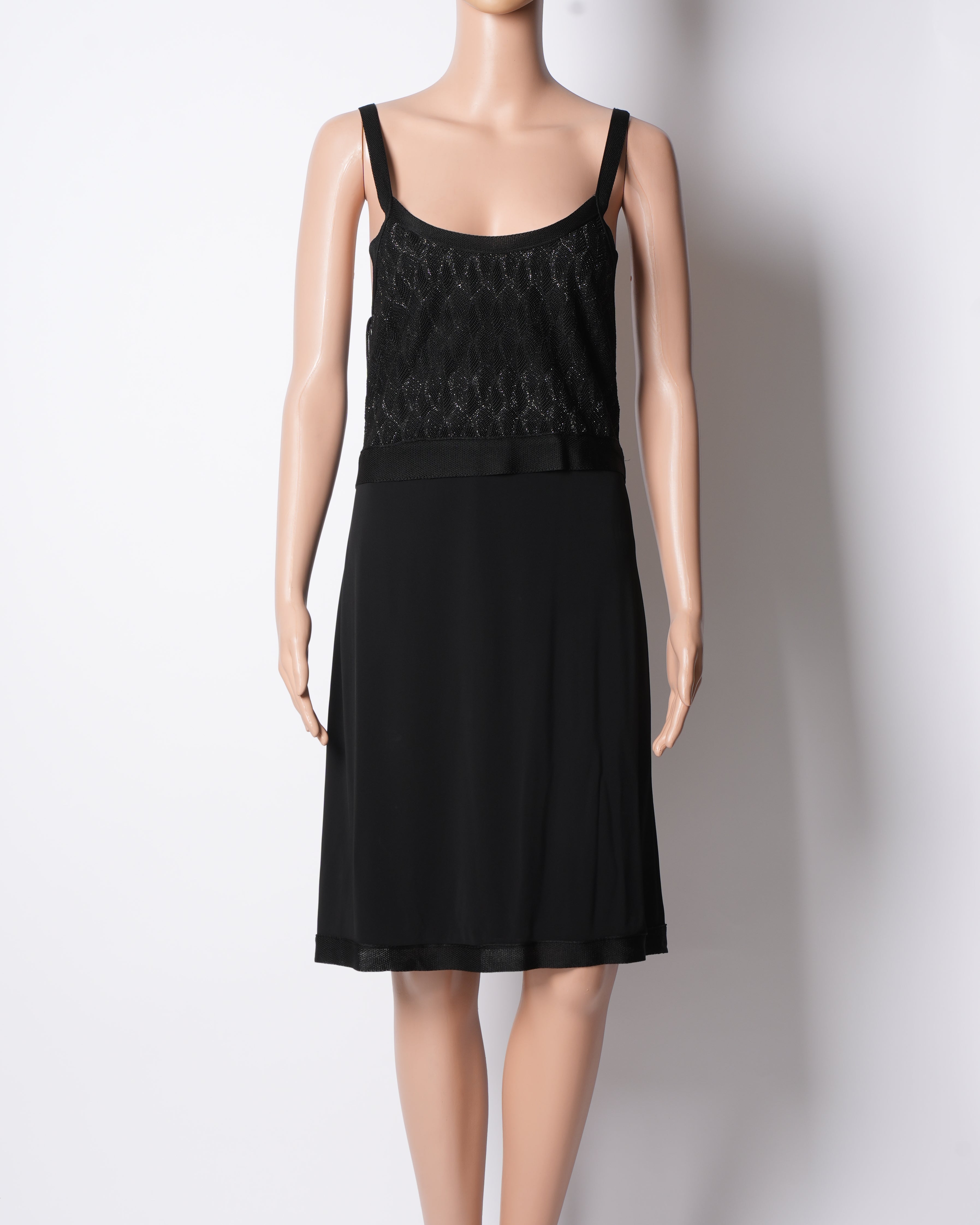 Missoni Lace Slip Dress In Black