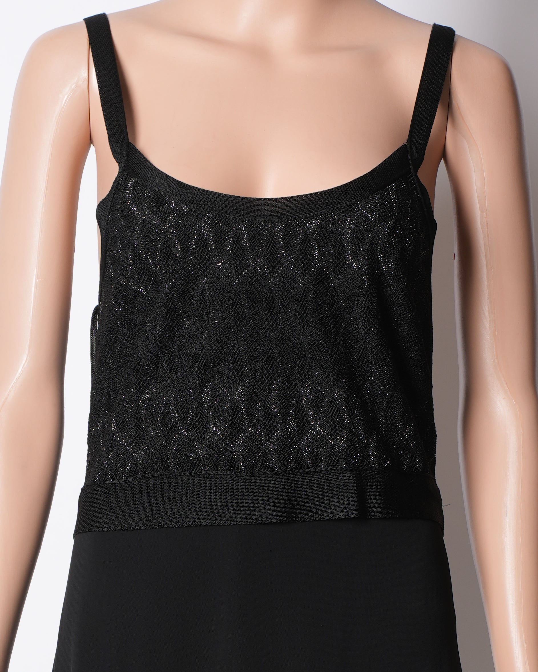 Missoni Lace Slip Dress In Black