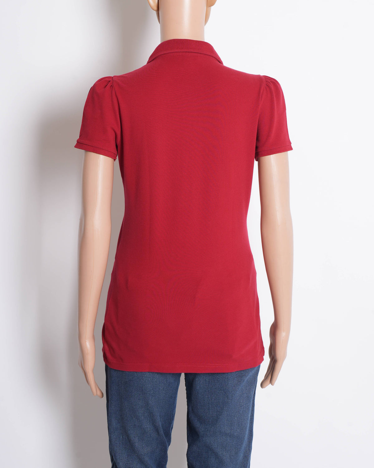 Burberry Red Half Sleeve Polo T-shirt