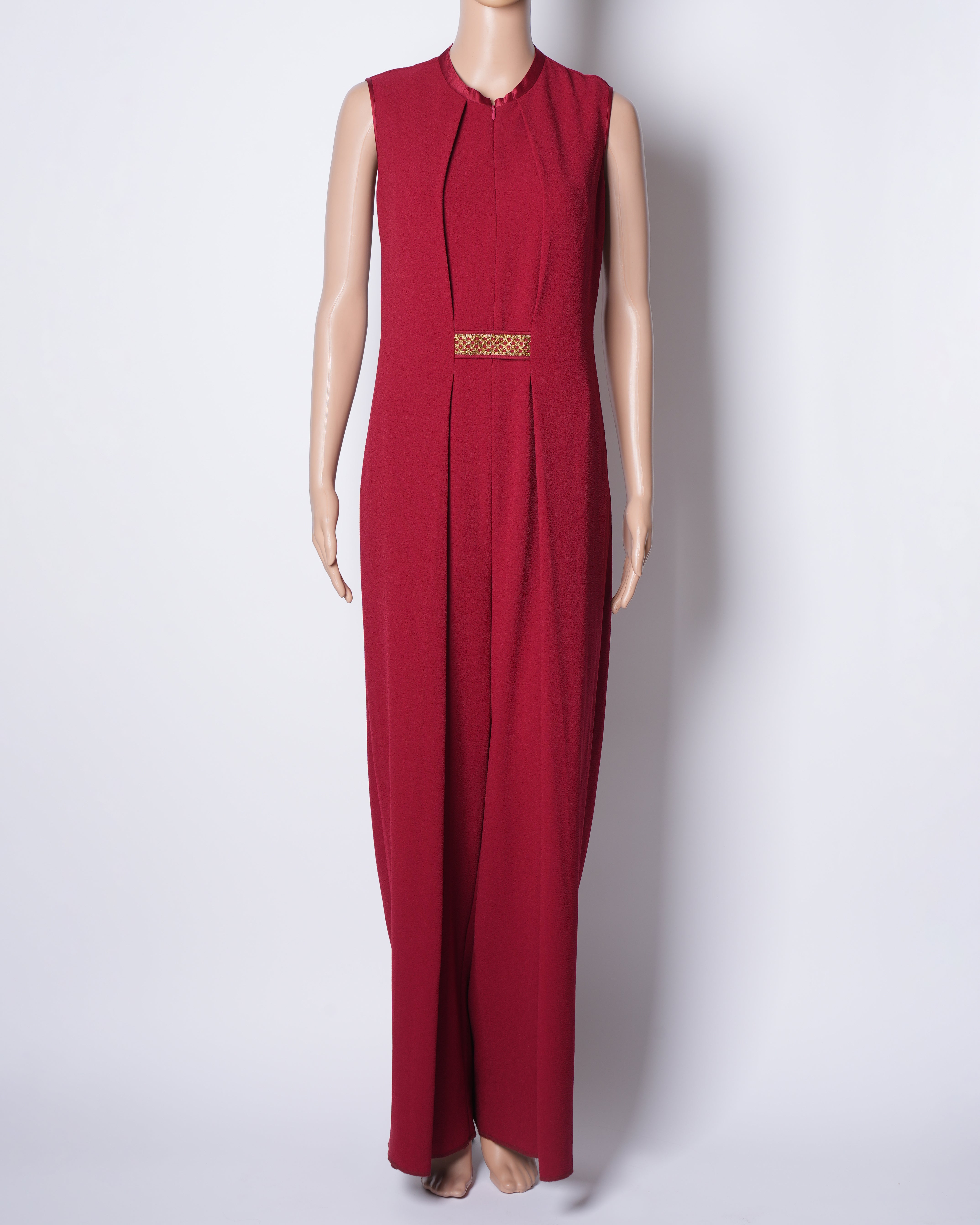 Tarun Tahiliani Jumpsuit In Red