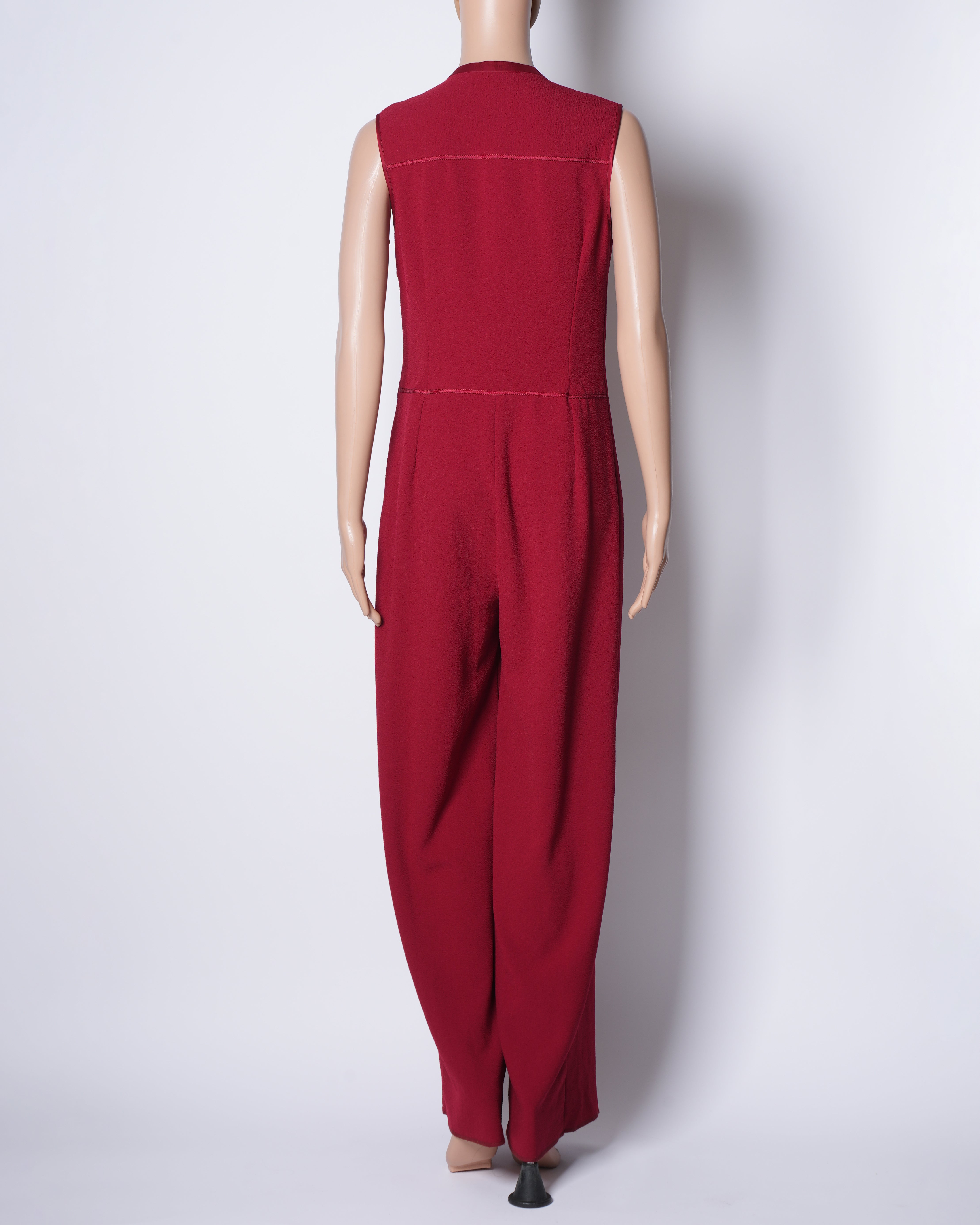 Tarun Tahiliani Jumpsuit In Red