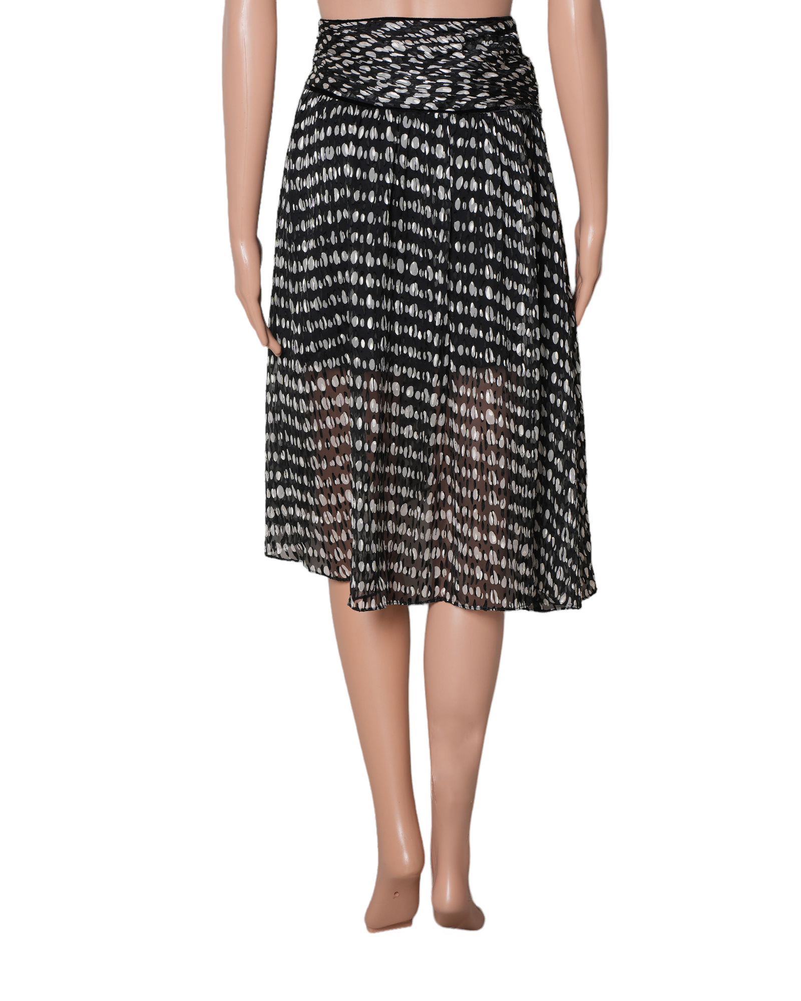 Polka Dot Pinko Midi Skirt