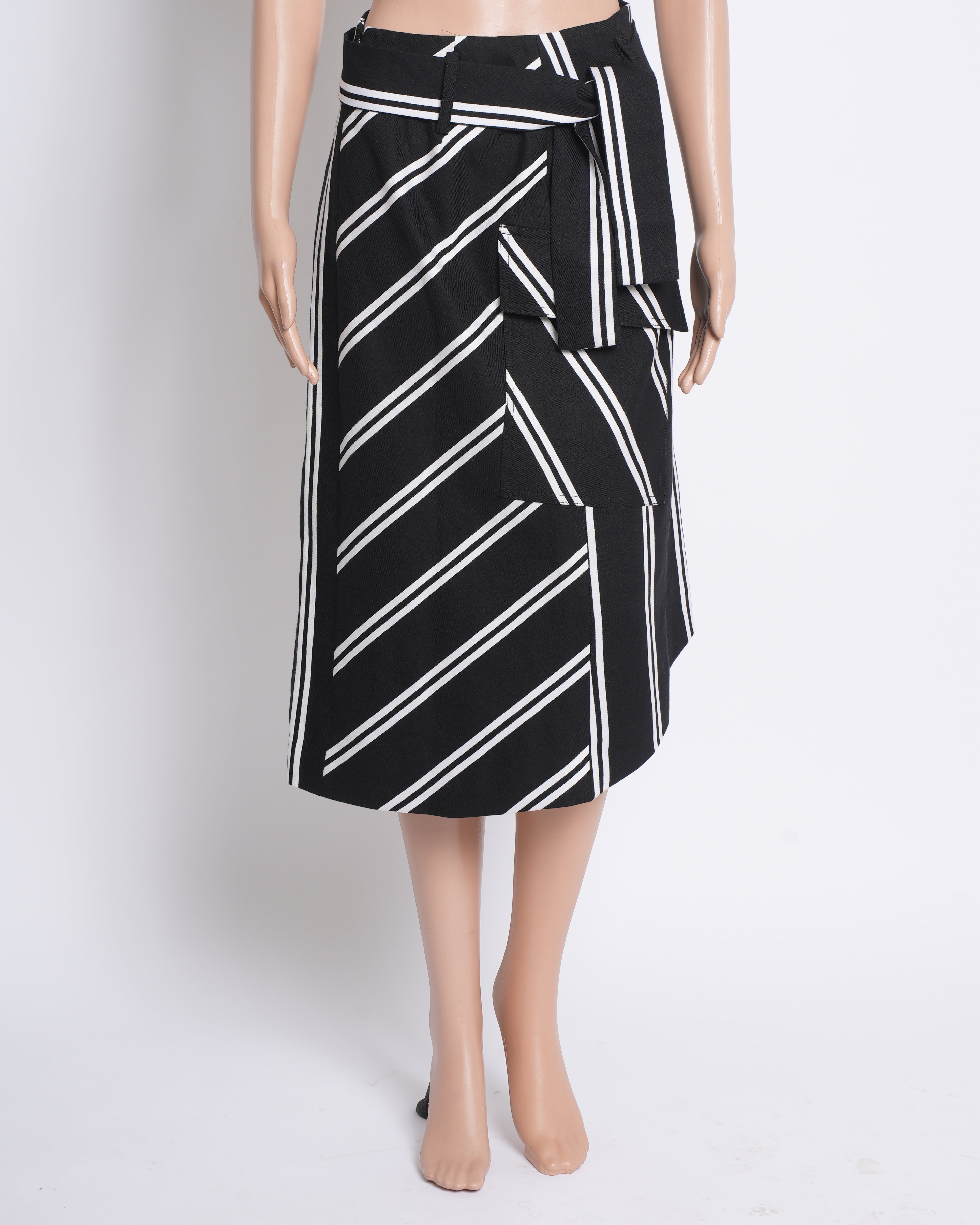 Maje Black & White Skirt