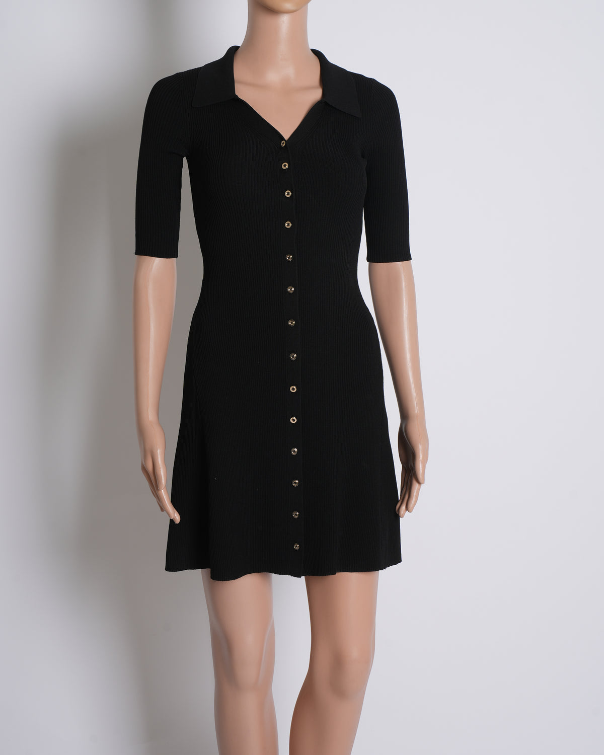 Maje black shirt dress