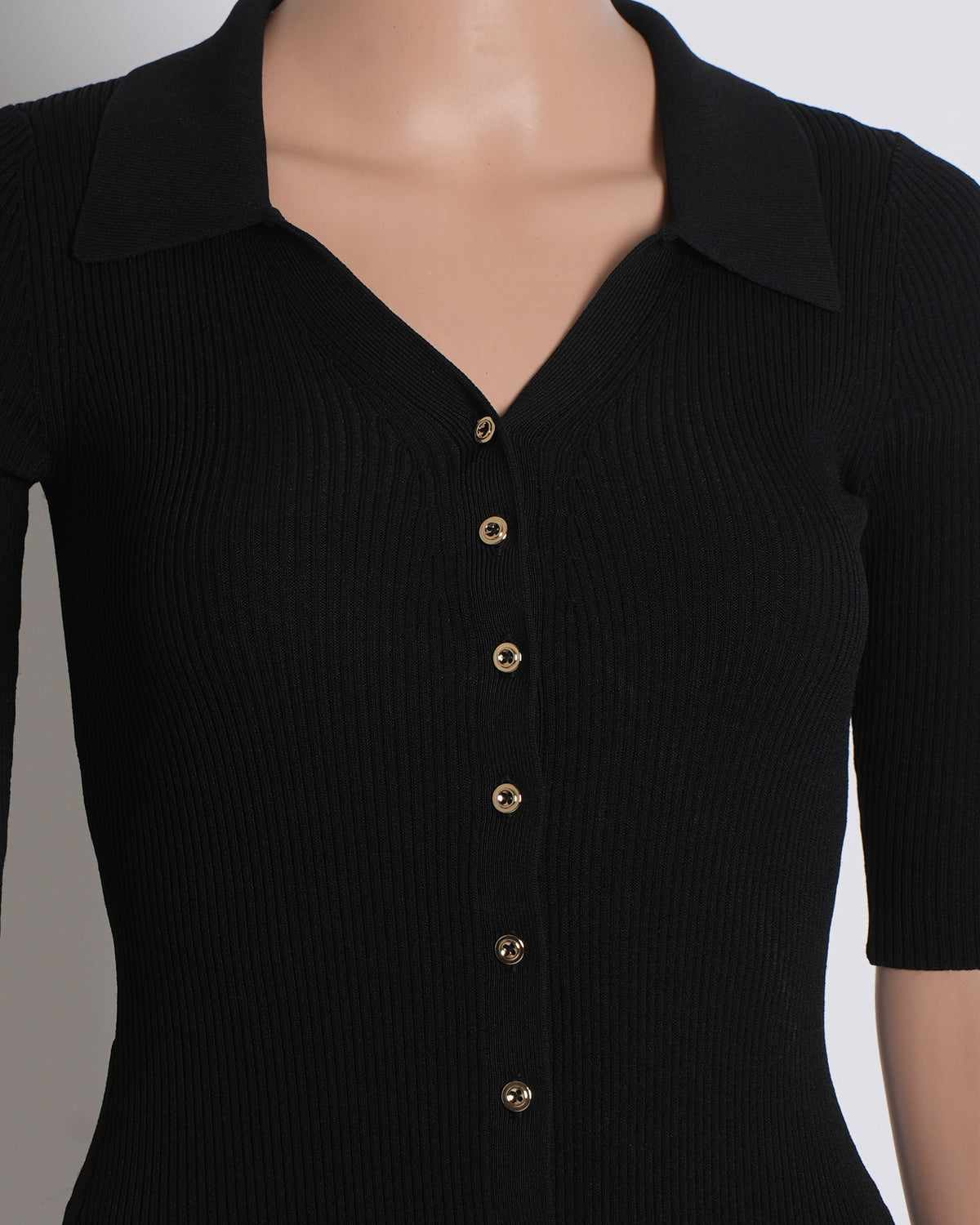 Maje black shirt dress