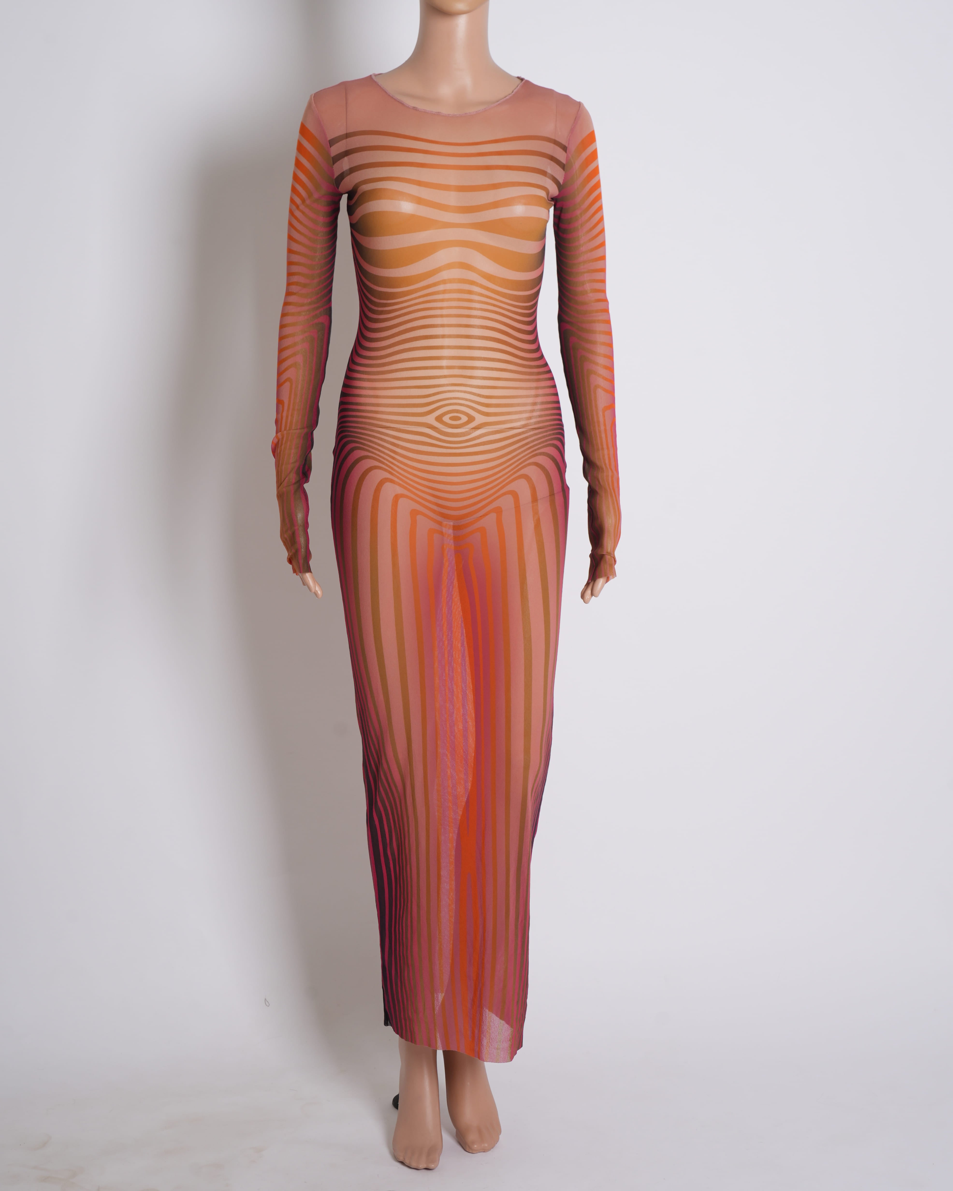 Jean Paul Gaultier Sheer Printed dress
