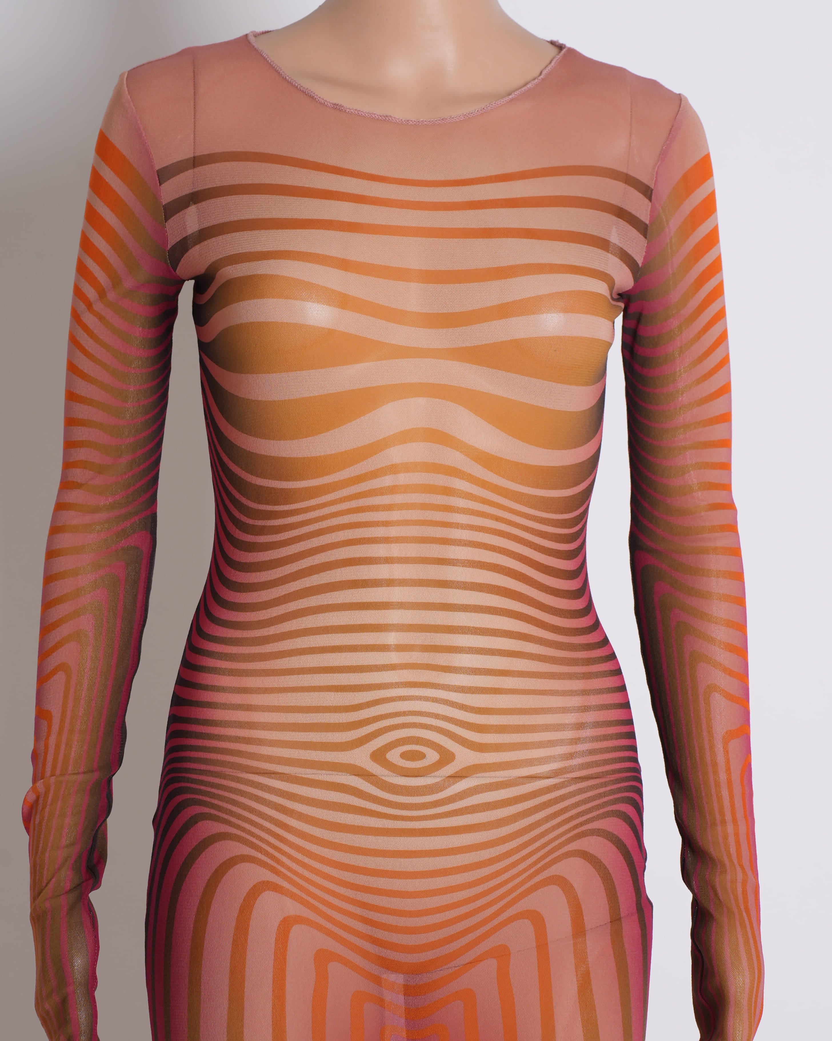Jean Paul Gaultier Sheer Printed dress