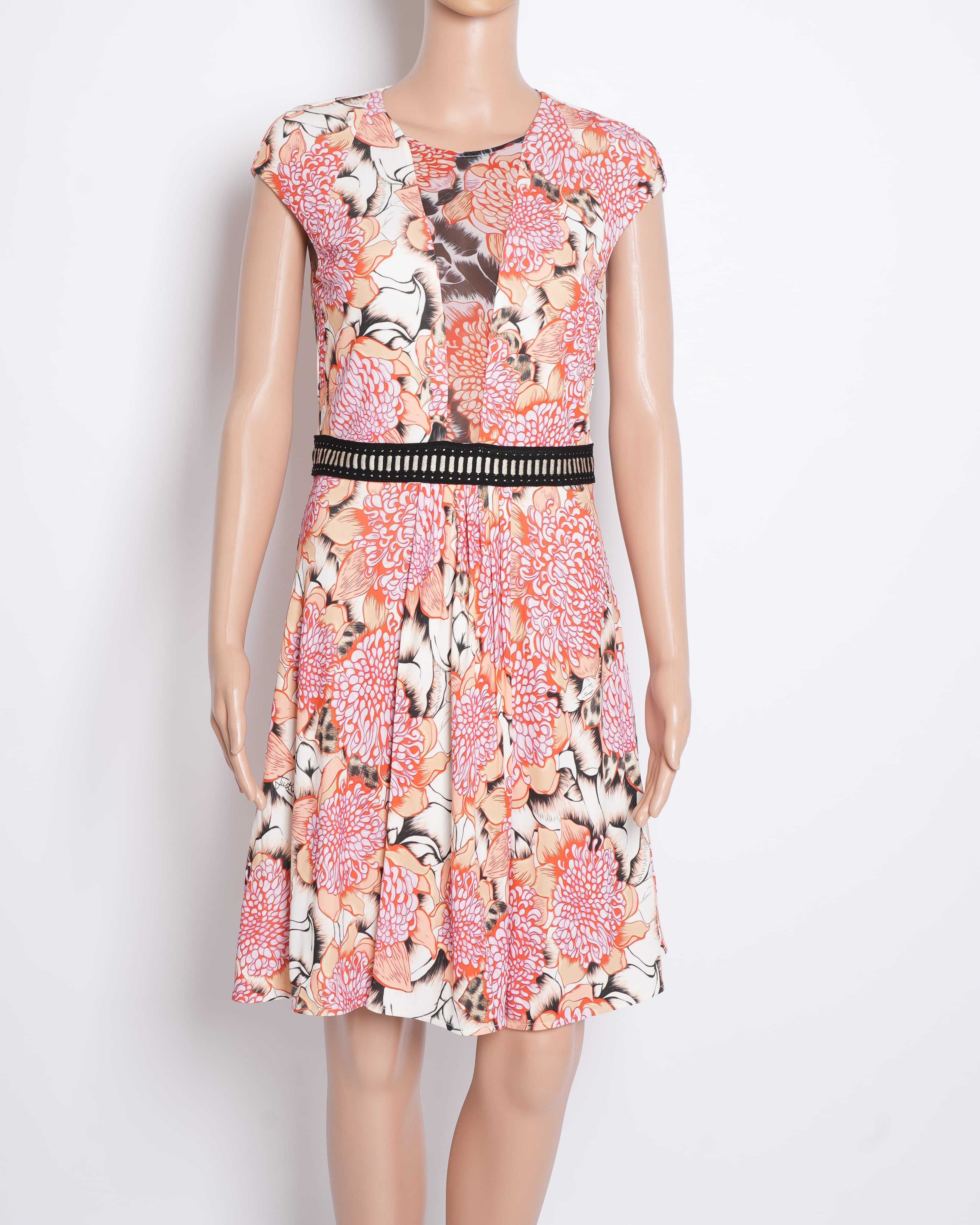 Just Cavalli Printed Floral Dress in Red