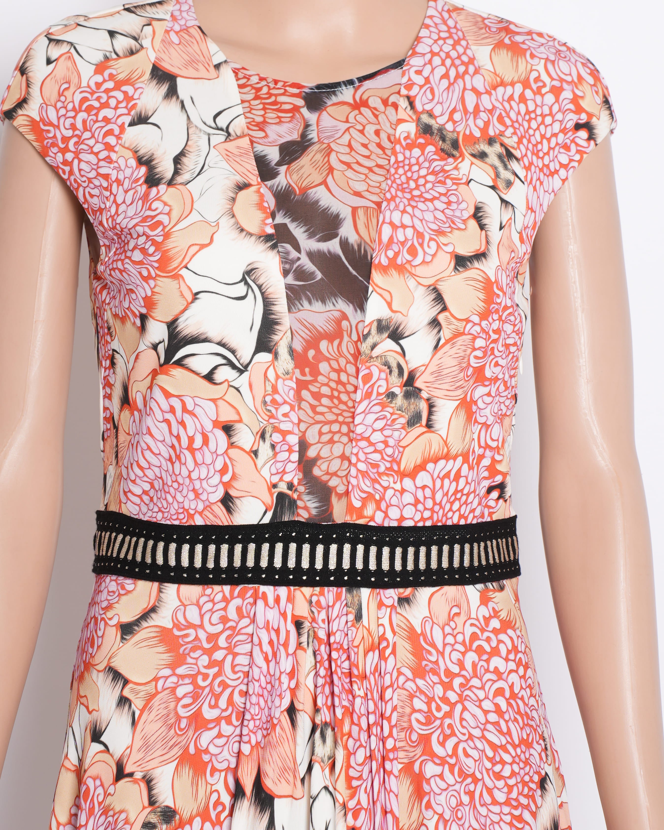 Just Cavalli Printed Floral Dress in Red