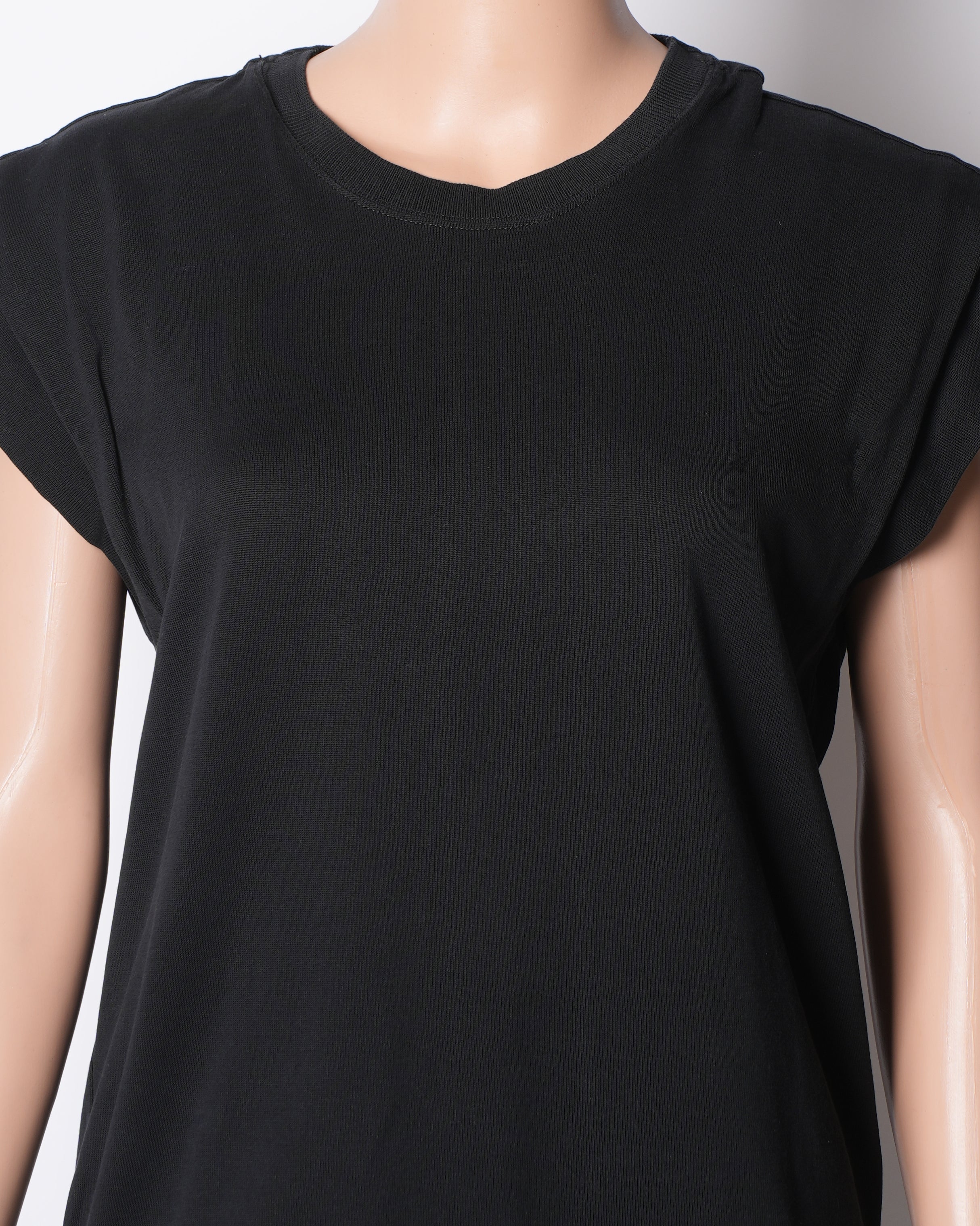 Isabel Marant Cap Sleeves Black Top