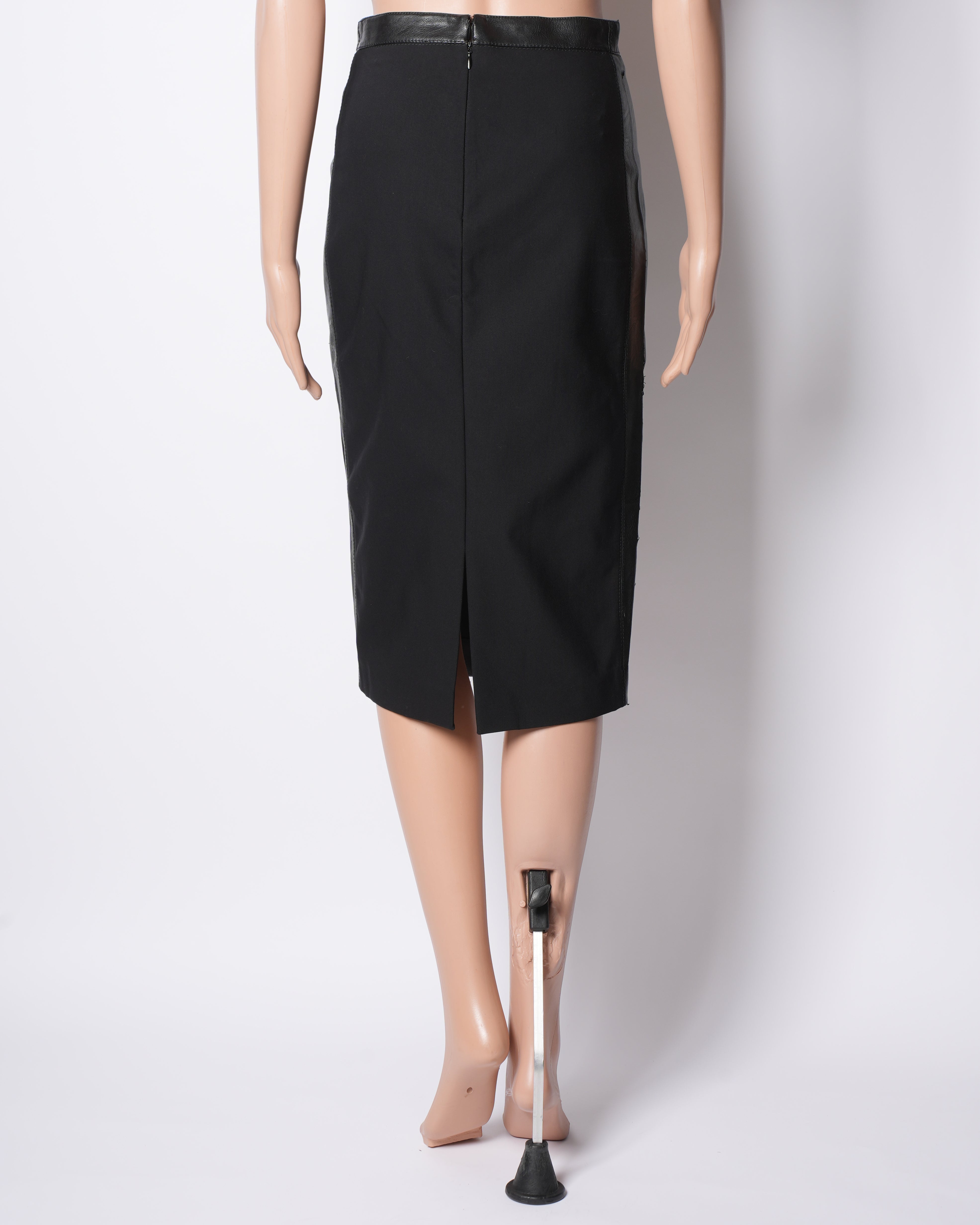 Stella McCartney Fitted Leather Skirt