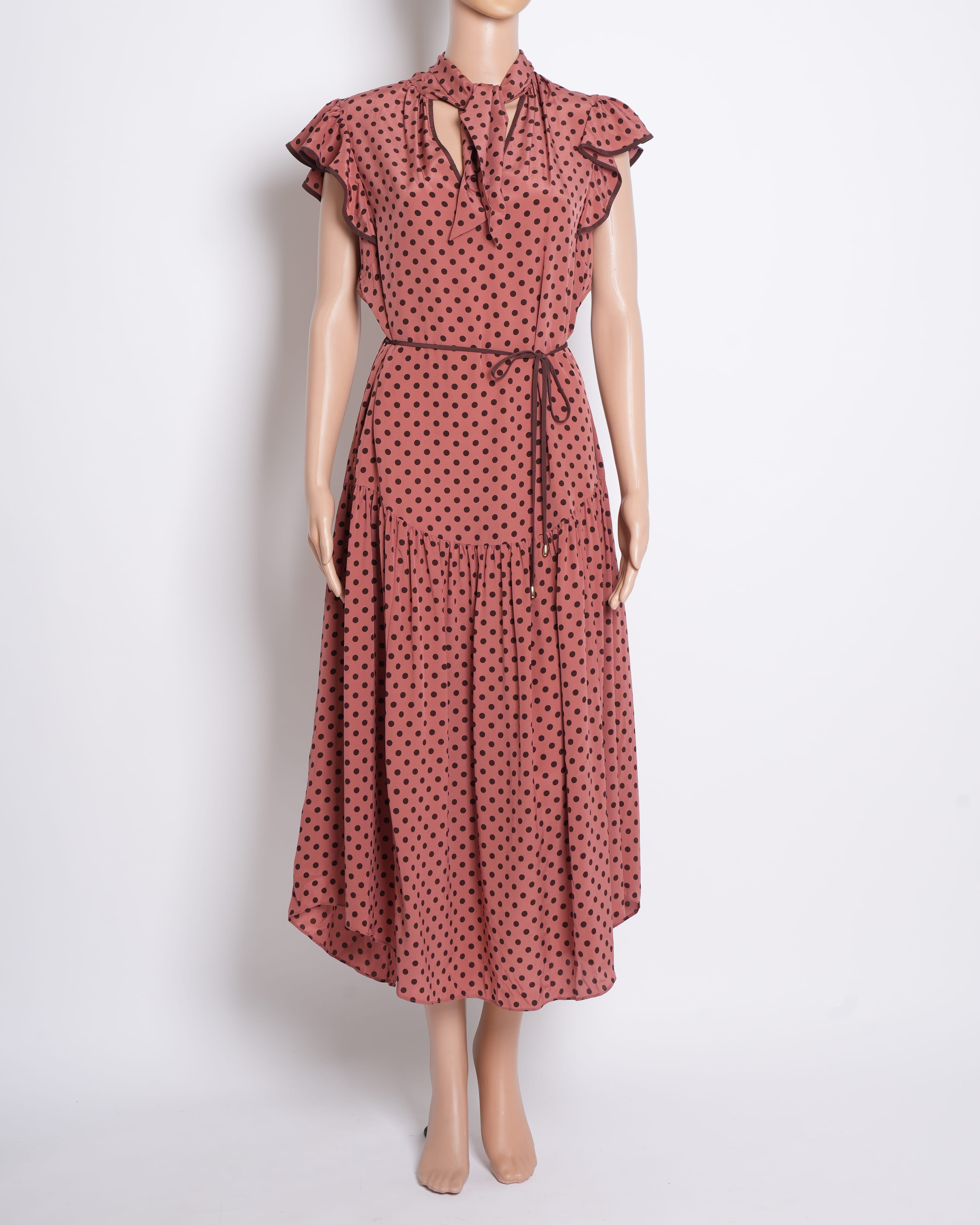 Zimmermann Polka Dot Dress In Red