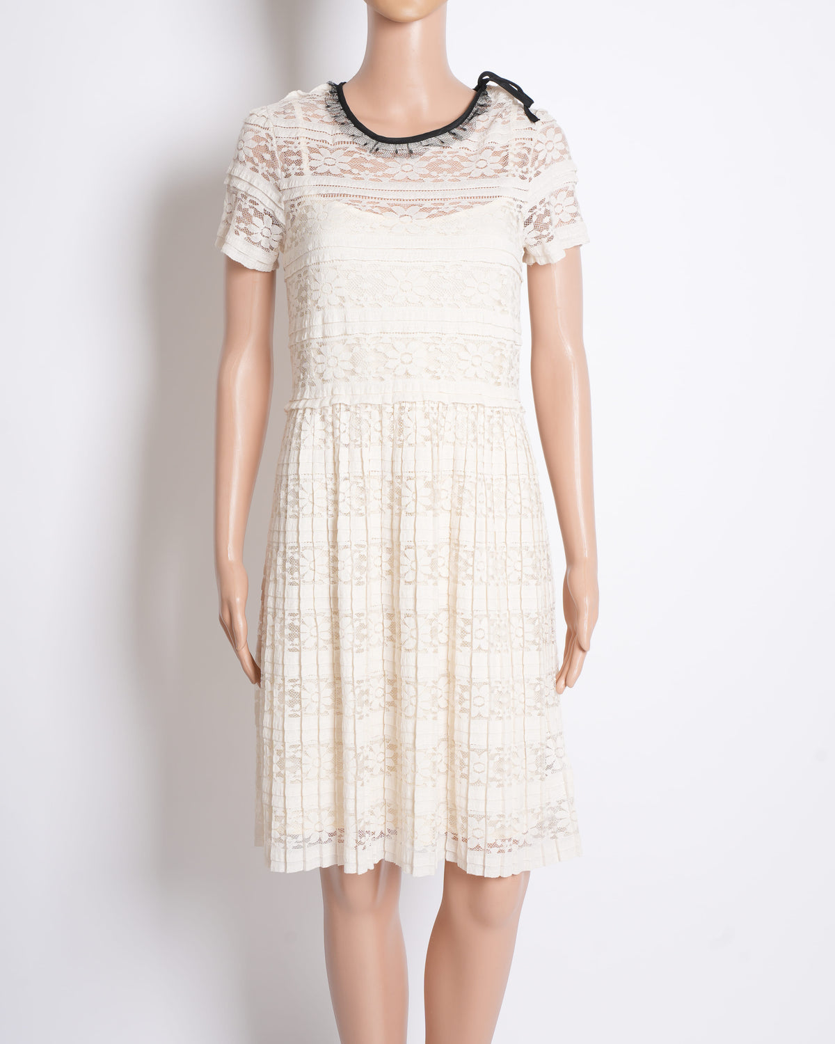 Red Valentino Lace Dress In White