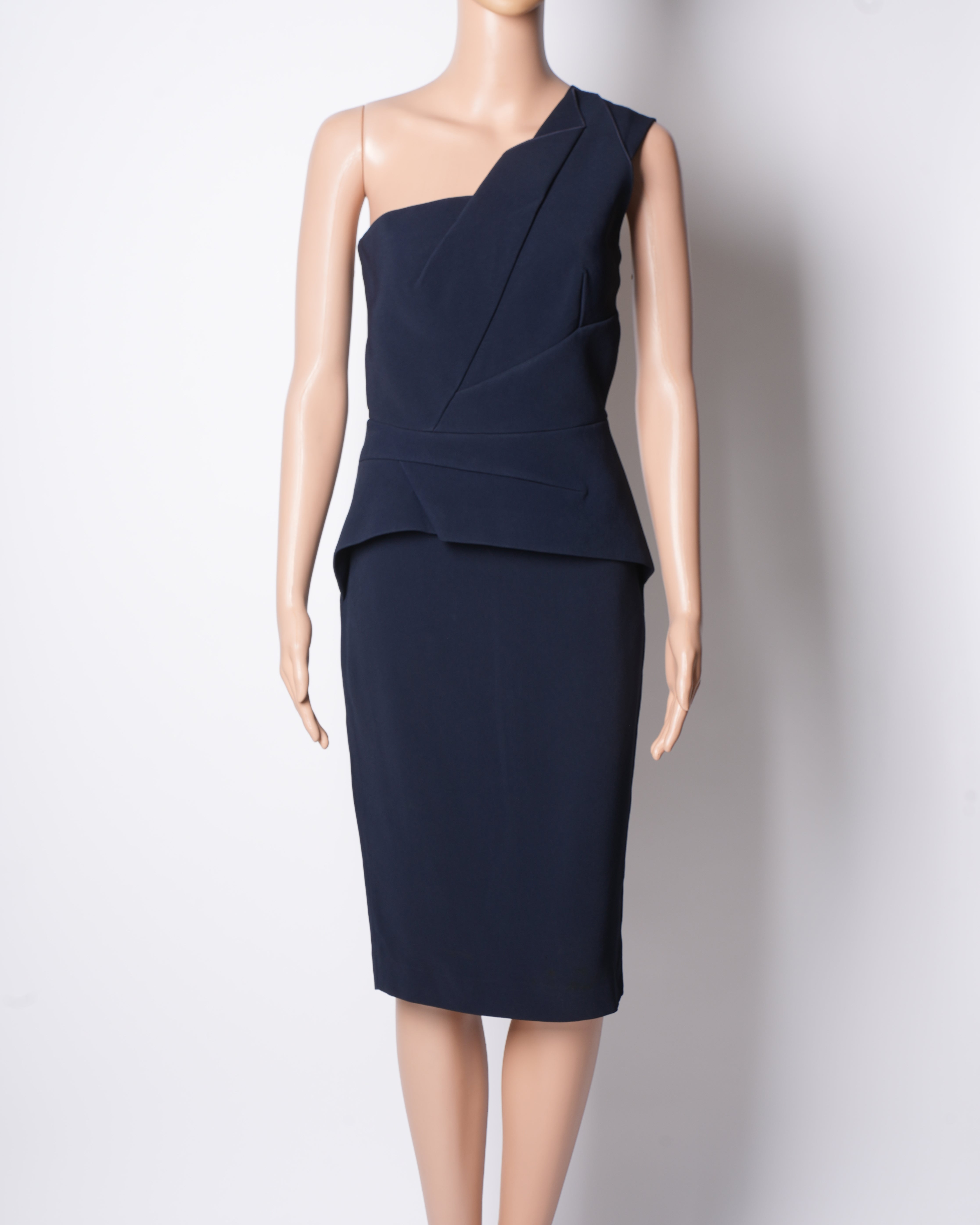 Roland Mouret One Shoulder Form Fir Dress