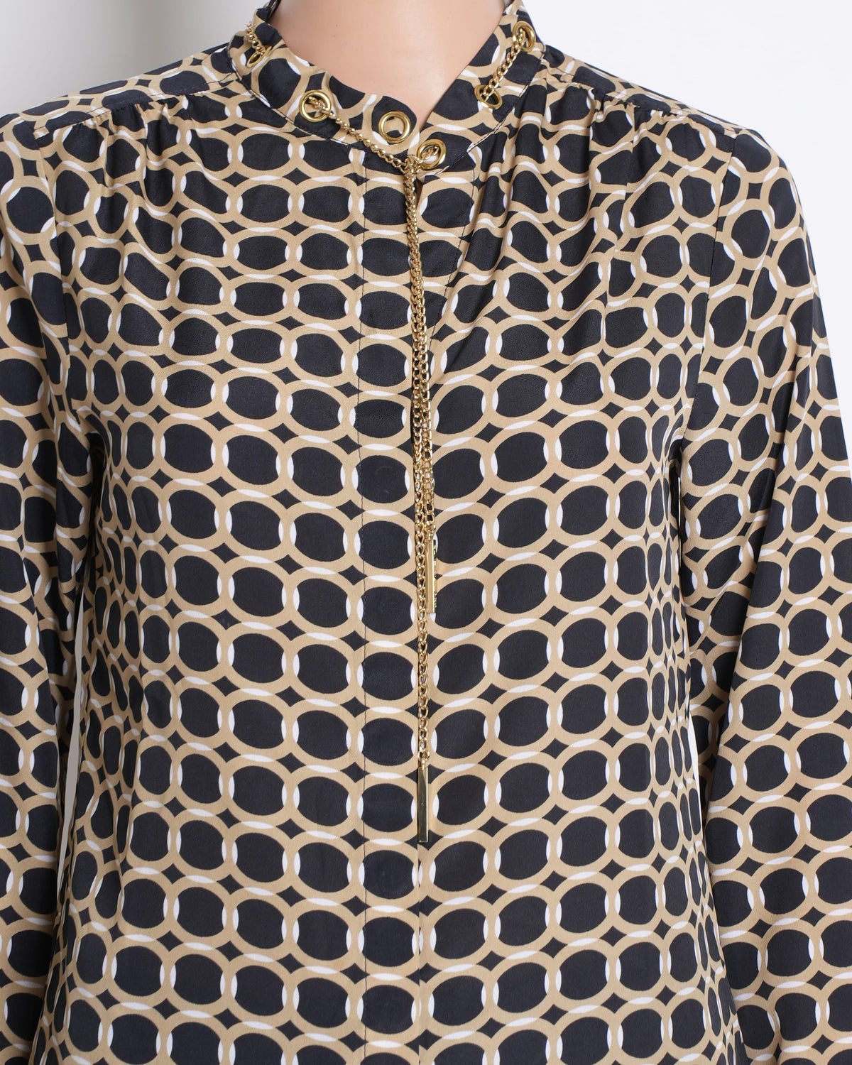 Michael Kors Allover Printed Button Down Shirt in Full Sleeve